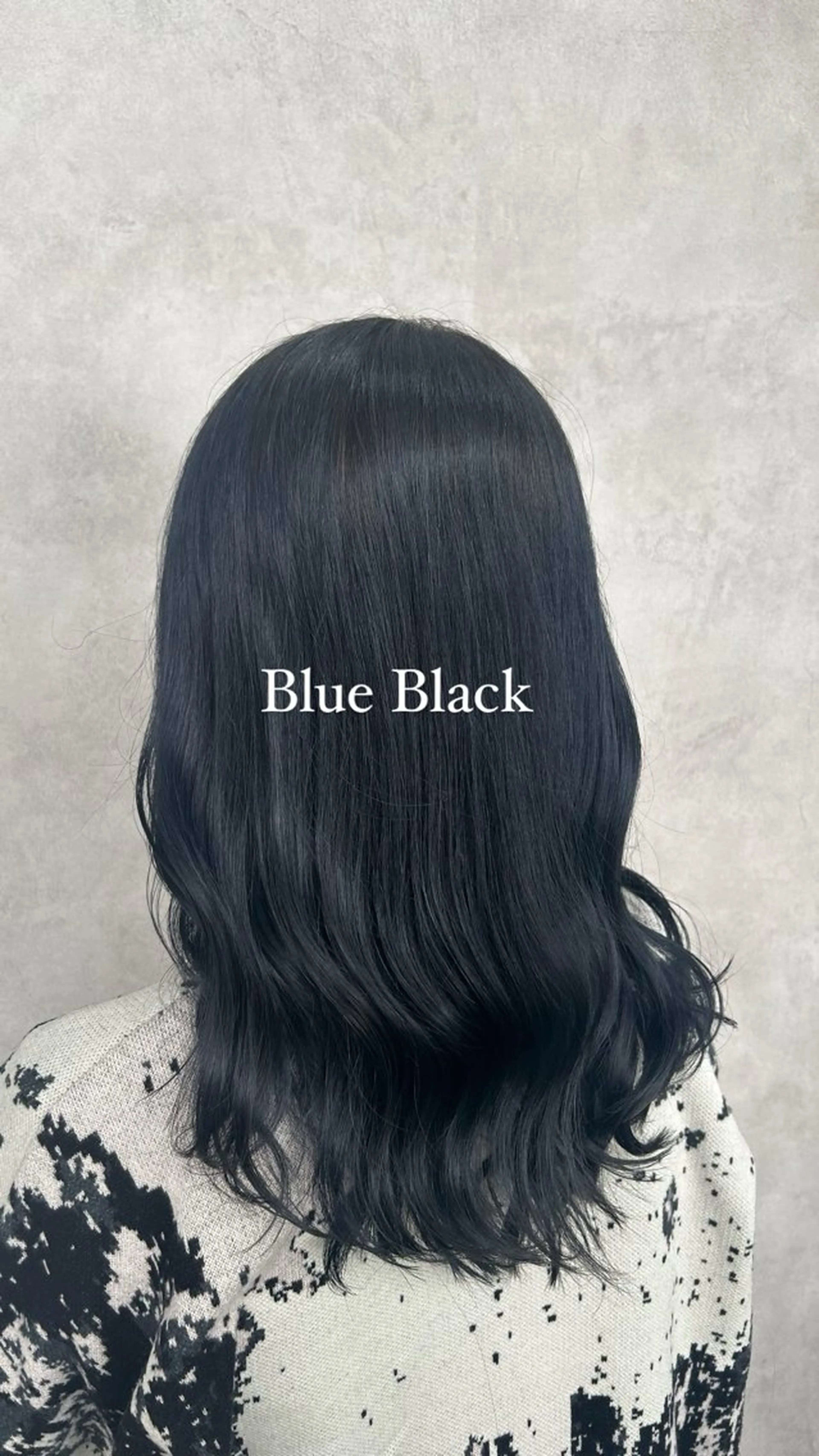 ロング カラー 黒髪 ブリーチ ブルーカラー ブルーブラック 💎色落ち綺麗に白肌 ラベンダー💎りんのヘアスタイル