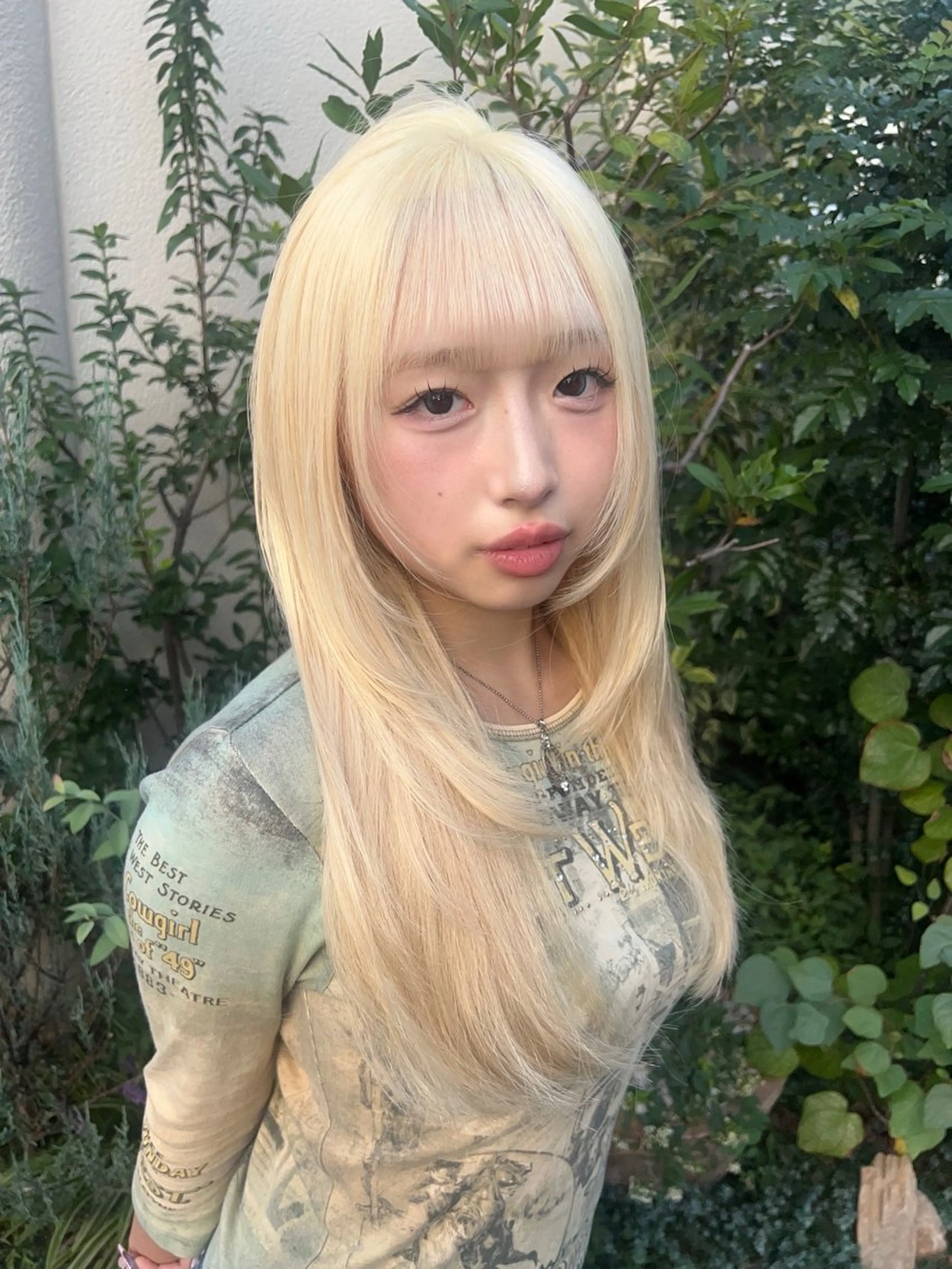 ロング カラー ヘアカラー トリートメント AIRA/ブリーチ ‪/透明感カラーのヘアスタイル