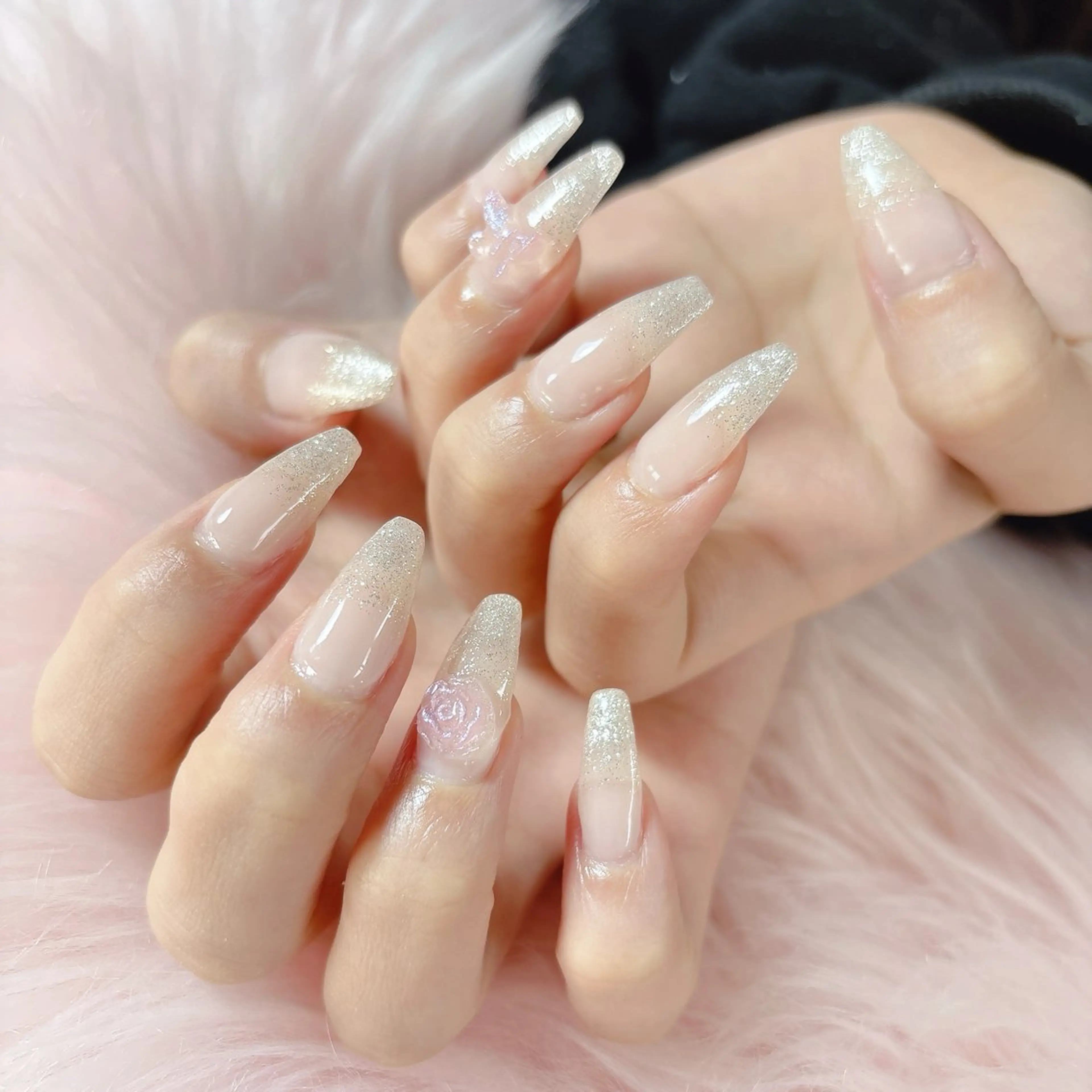 ネイル ラメ(グリッター) ラメグラデーション MignonReve所属・MignonReve 🎀Sayaのネイルデザイン