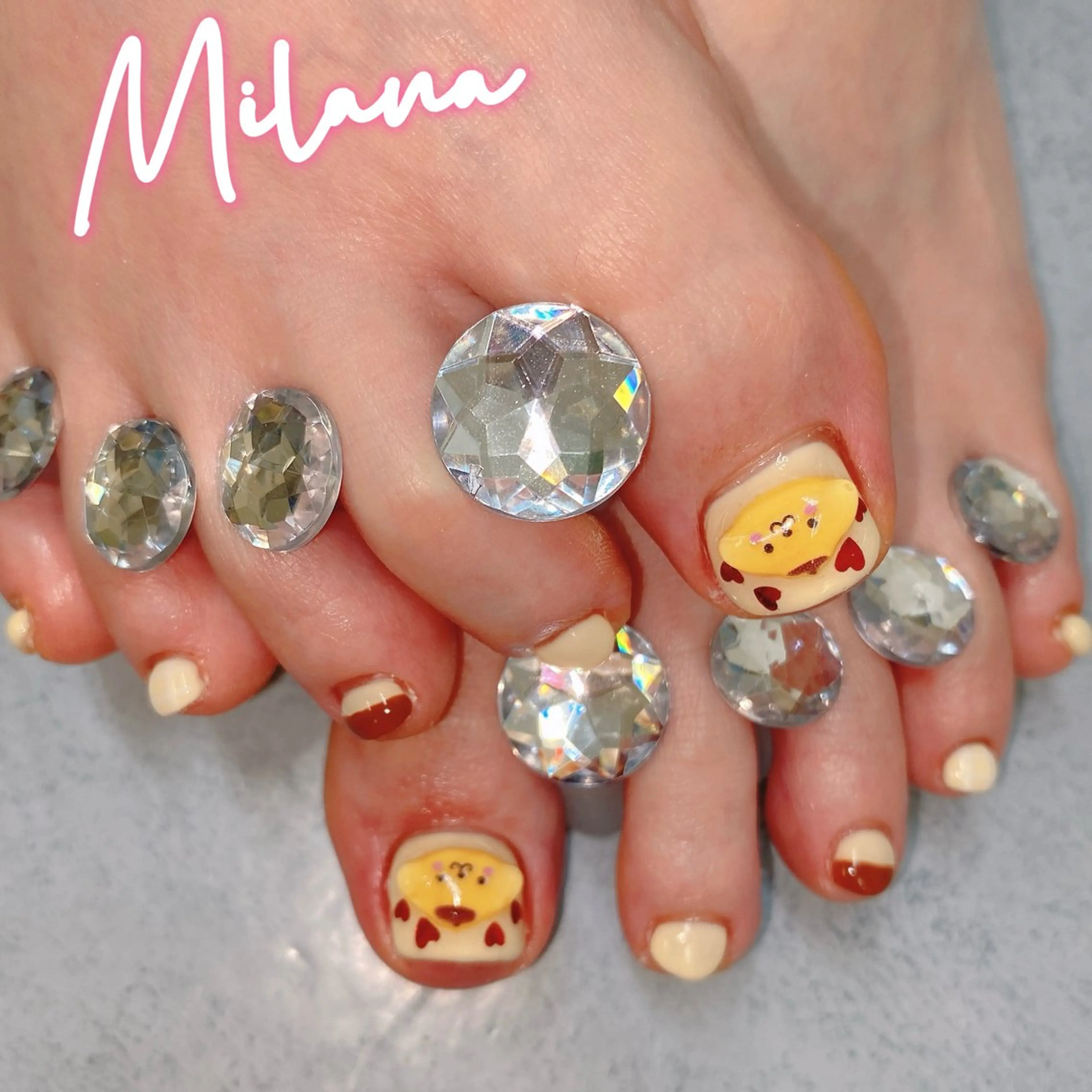 ネイル フットネイル フットネイル Milana （研修生メニュー）のネイルデザイン