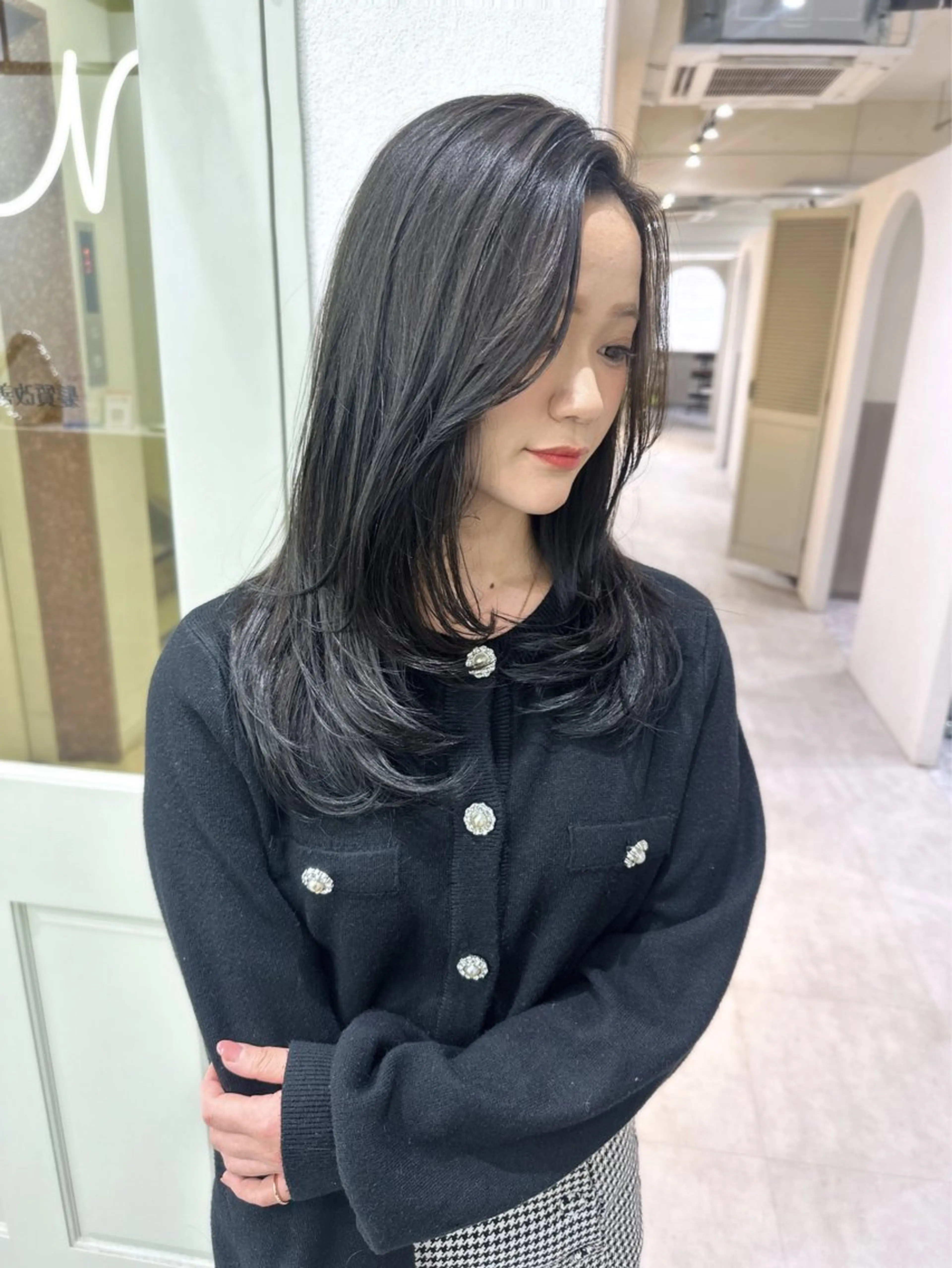 ミディアム カット ヘアカラー トリートメント 🦋トレンドヘア🦋 竹内克弥のヘアスタイル