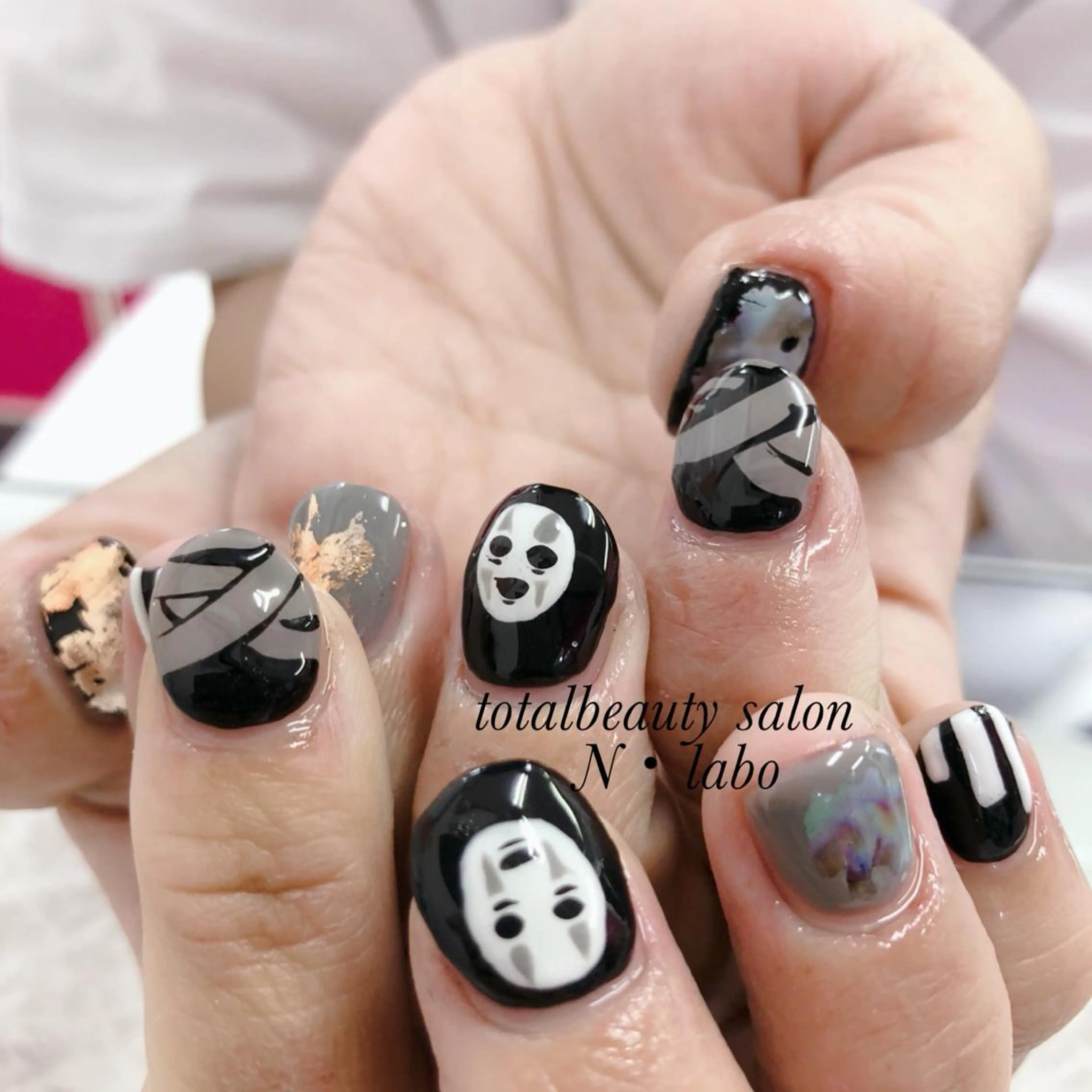 ネイル メンズネイル ピンク ぷっくりネイル Gracias. rieのネイルデザイン