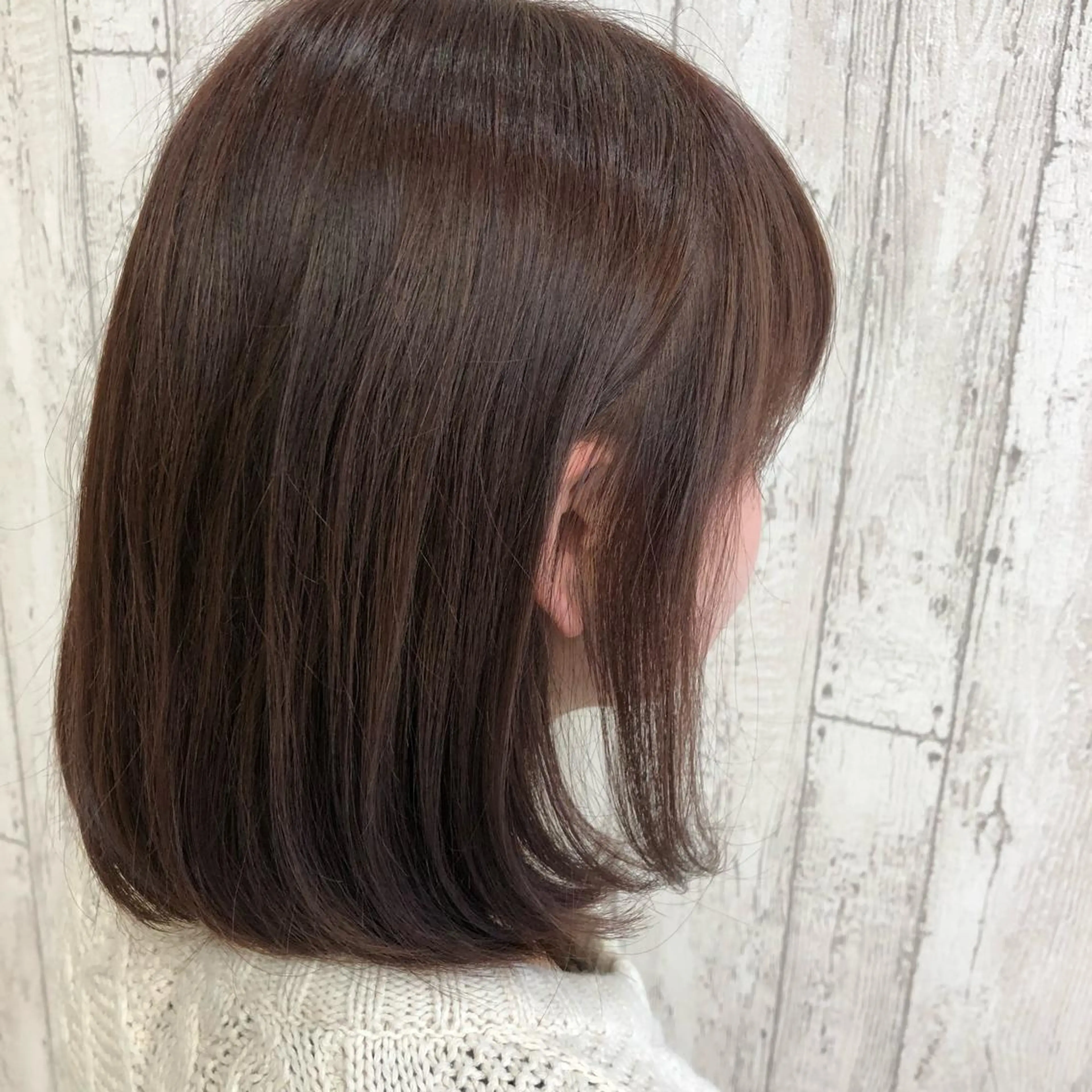 セミロング カラー ブラウンカラー ピンクカラー ピンクブラウン Kaede .のヘアスタイル