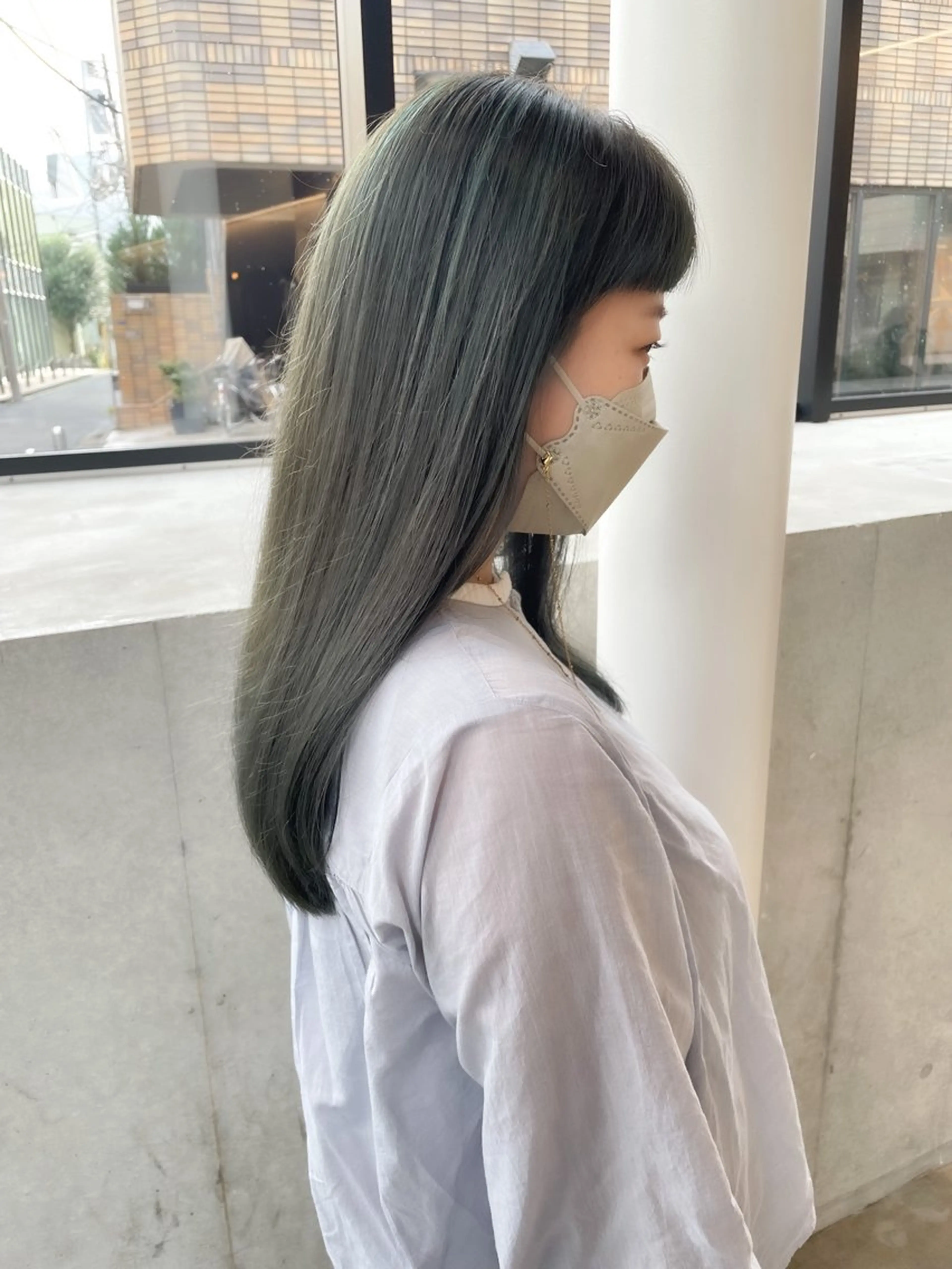 ミディアム カラー ヘアアレンジ ミニボブ/ブリーチ 🌈MISATOのヘアスタイル