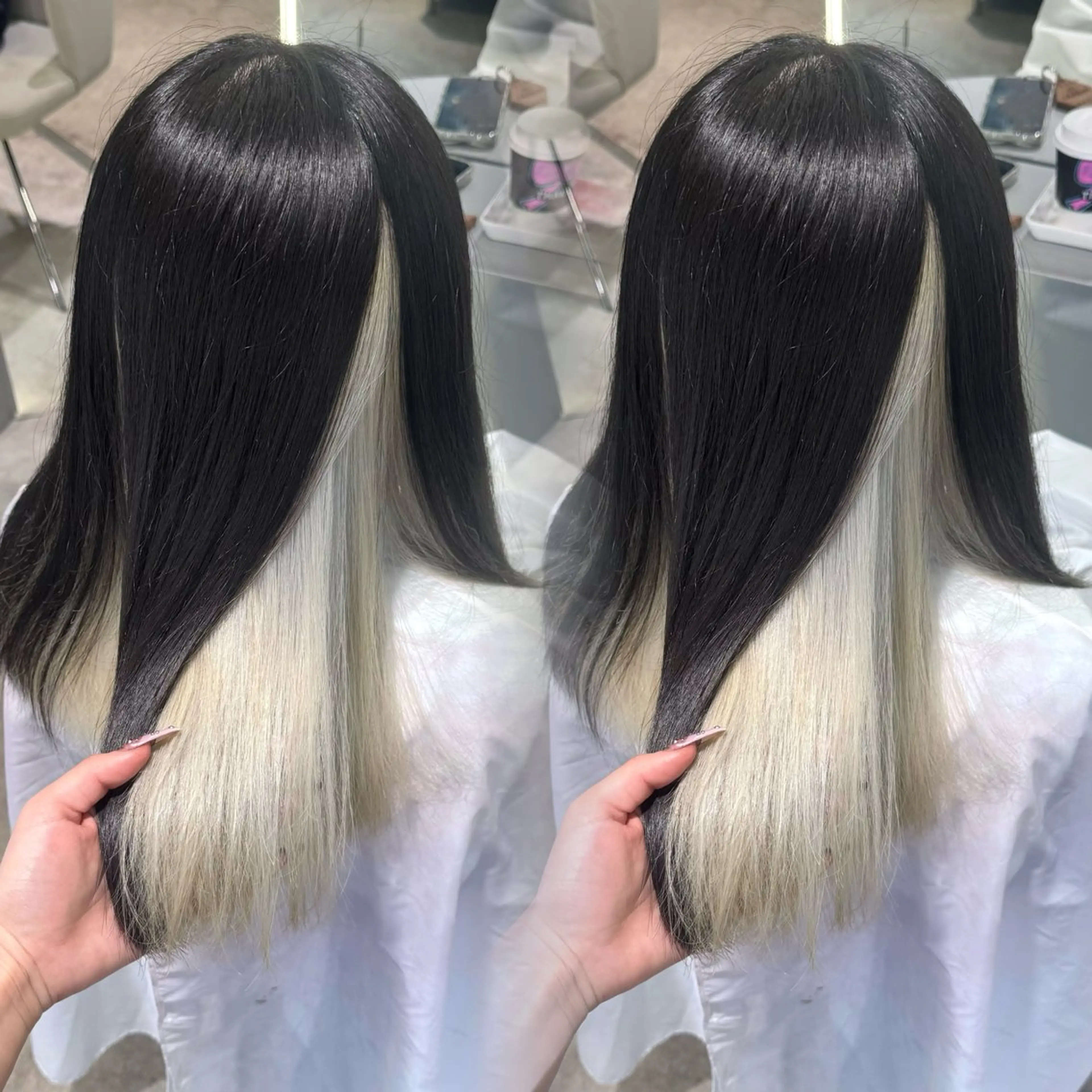 セミロング GEM/ハイトーン /名駅/kanaeのヘアスタイル