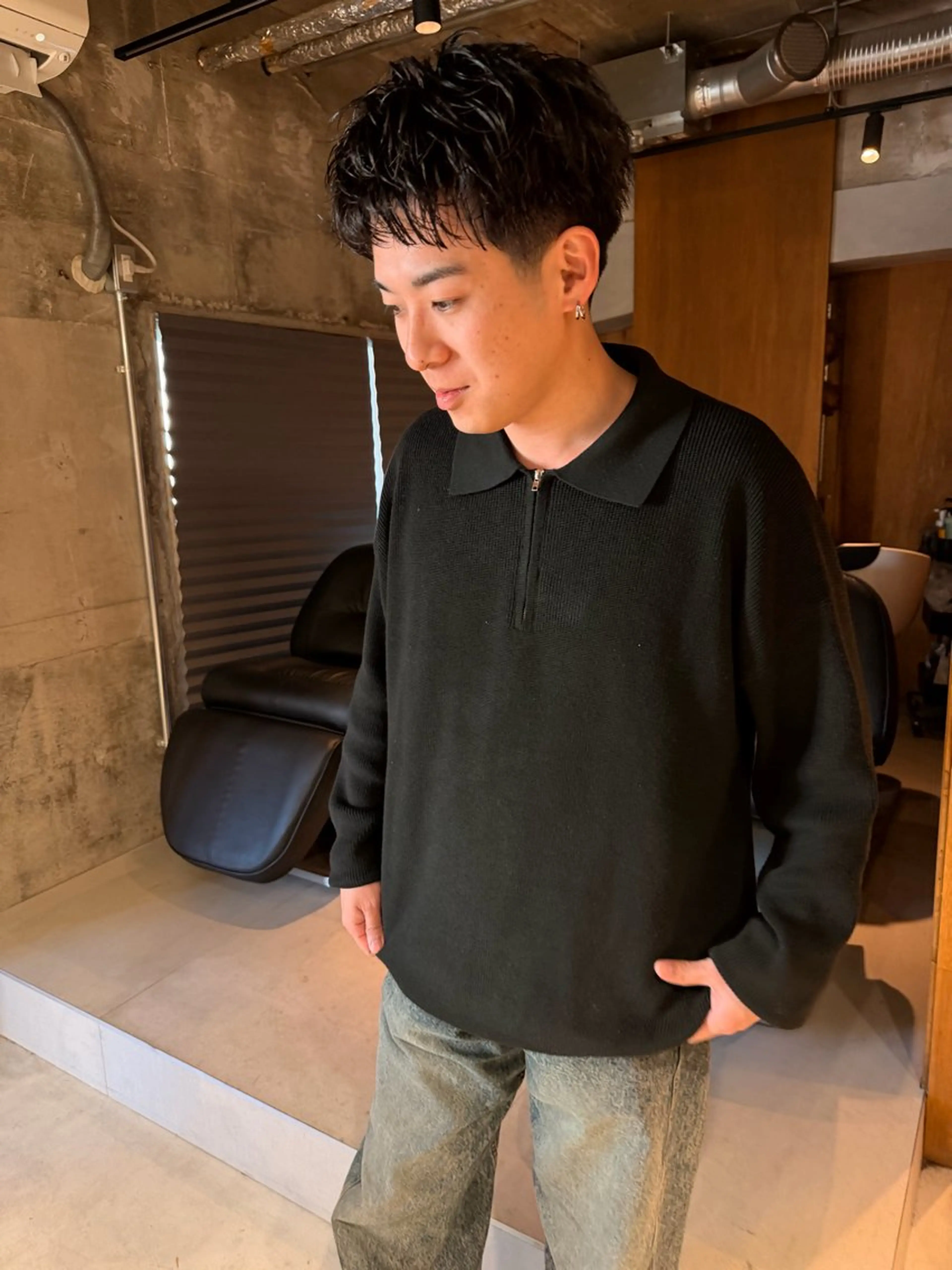 ショート パーマ メンズ ショートヘア カット パーマ メンズ特化 しゅうへいのヘアスタイル