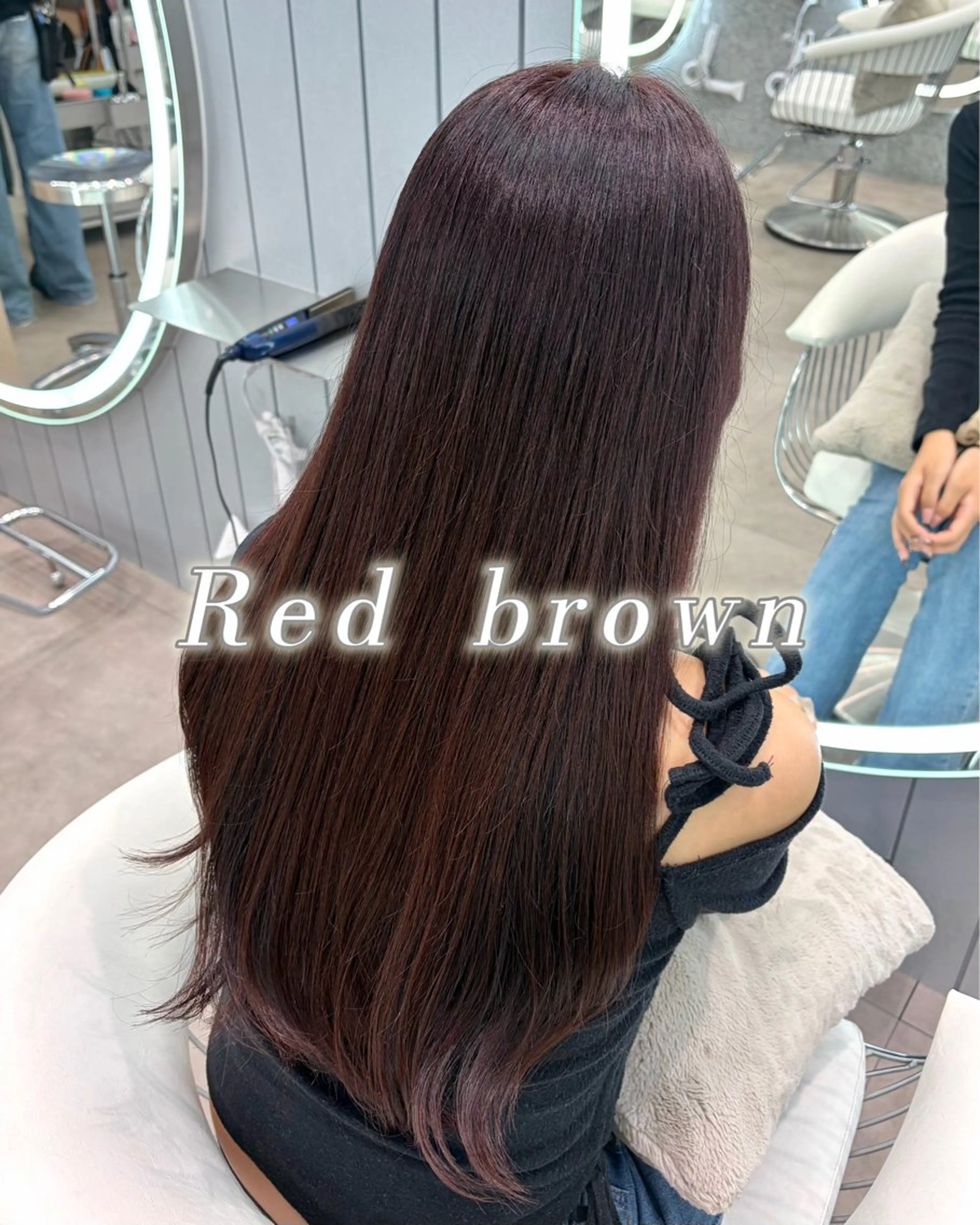 ロング 韓国風カラー 顔まわりレイヤー 顔周りカット ハッシュカット 髪質改善 ヘアカラー トリートメント 大宮🤍縮毛矯正 レイヤー🪽なるのヘアスタイル