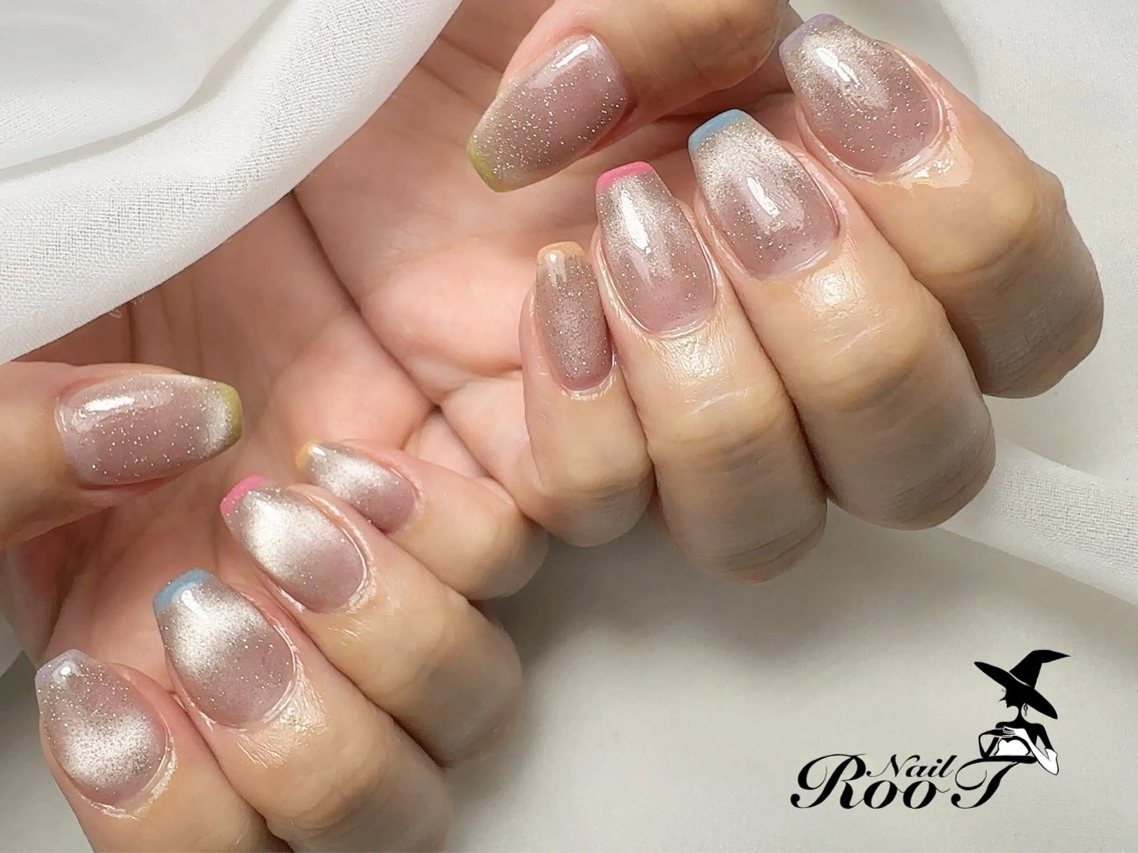 ネイル フレンチネイル マグネットネイル ハンドネイル RooT Nailのネイルデザイン