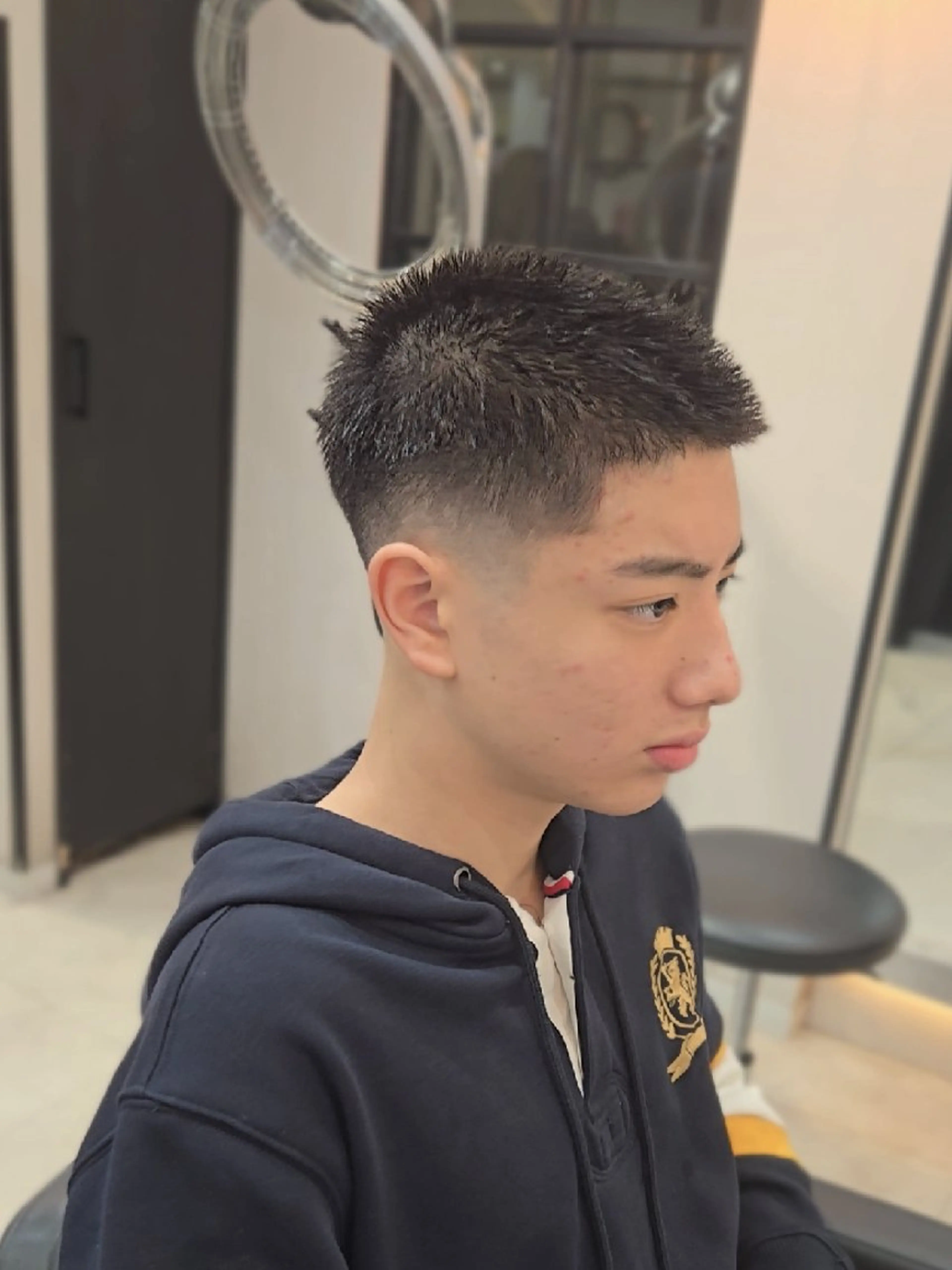 ショート メンズ フェードカット バズカット カット ヘアセット LEN名古屋/パーマ 海外ヘア/メンズ特化のヘアスタイル