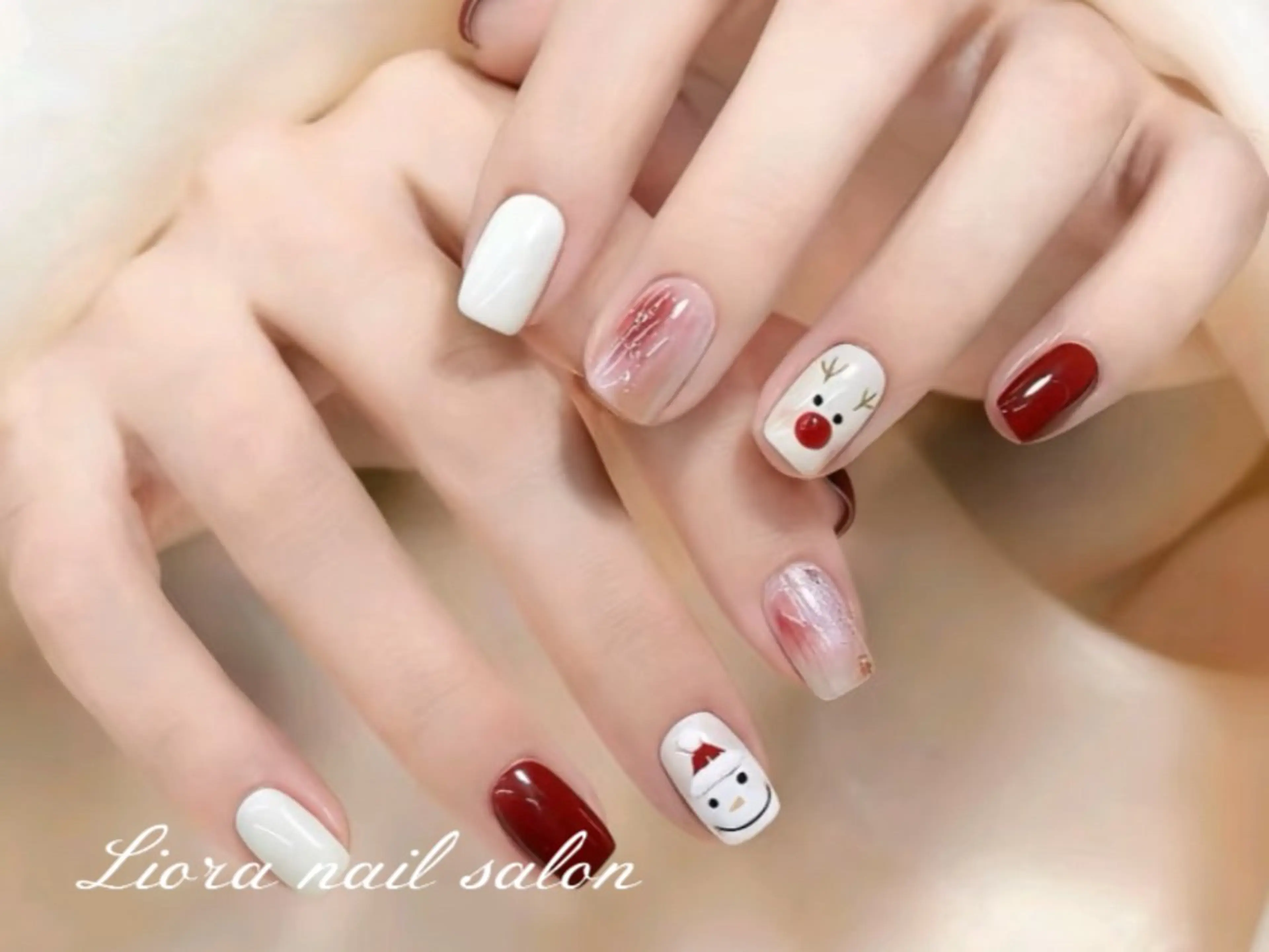 ネイル チークネイル フットネイル フレンチネイル ジェルネイル ガーリー ハンドネイル Liora nail スカルプ専門店のネイルデザイン