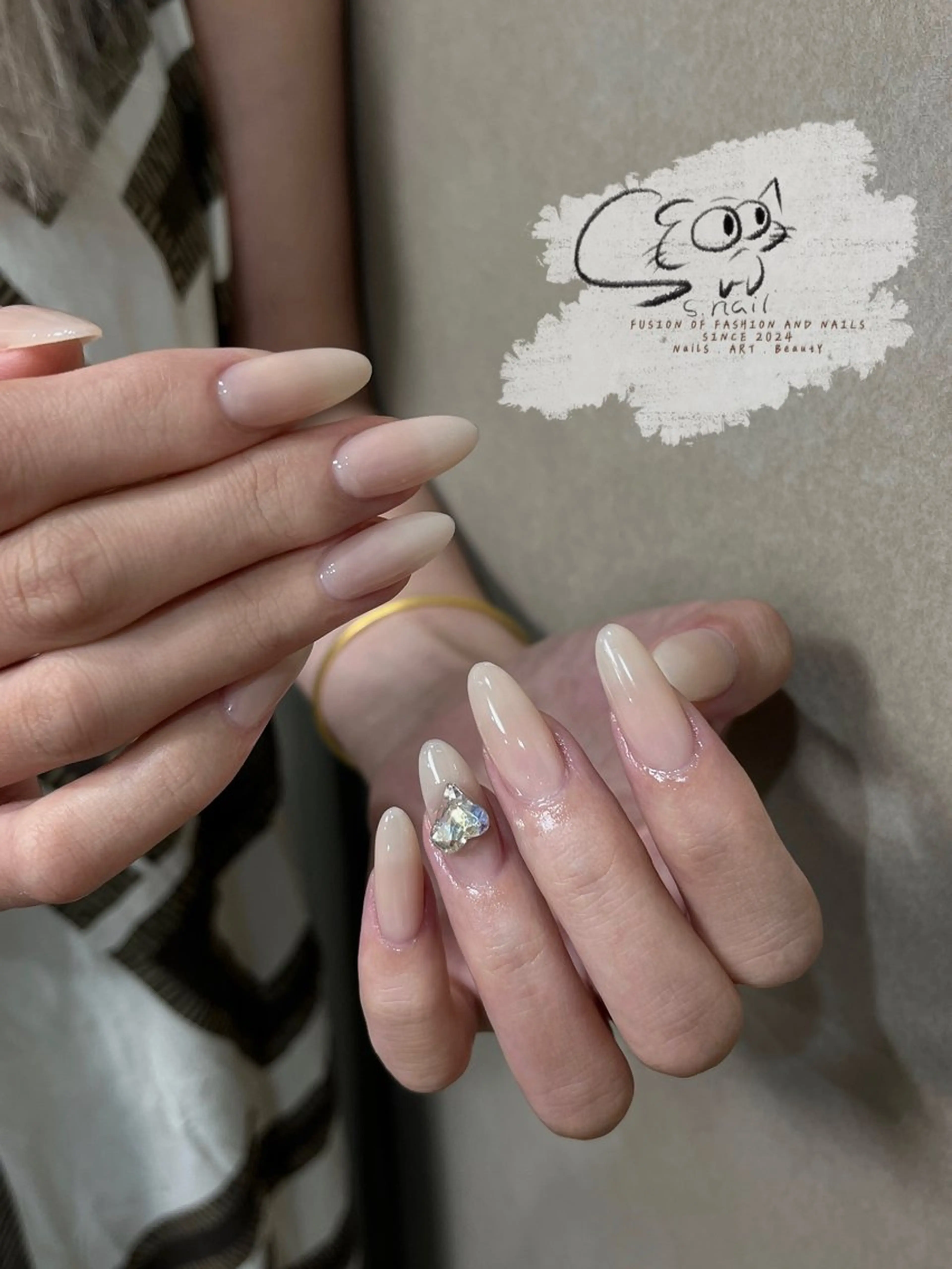 ネイル チークネイル フレンチネイル グラデーション マグネットネイル ワンカラーネイル S.nail _のネイルデザイン