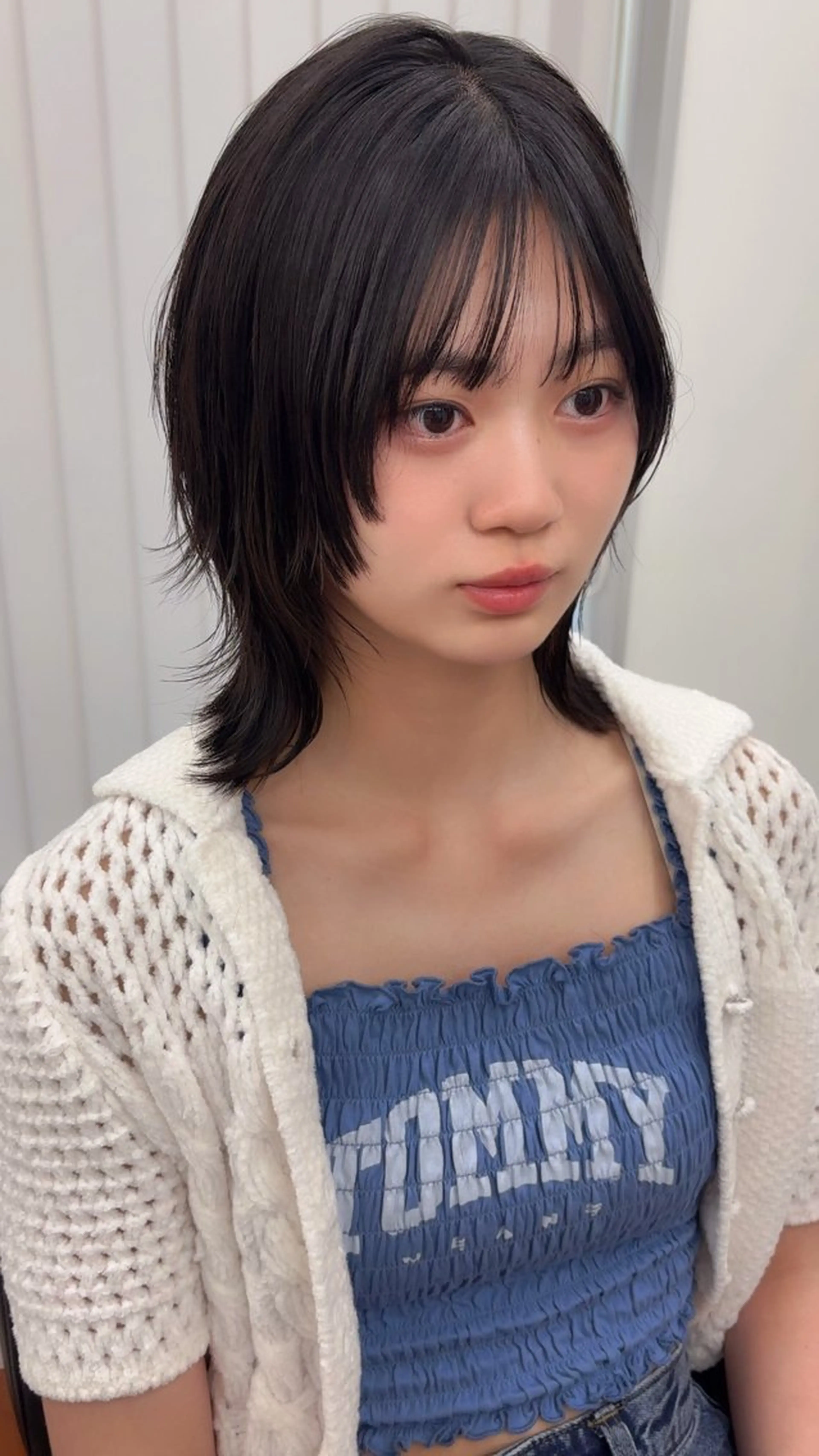 ミディアム カット ダブルカラー 🌙ｃｈｉｎａｒｉのヘアスタイル