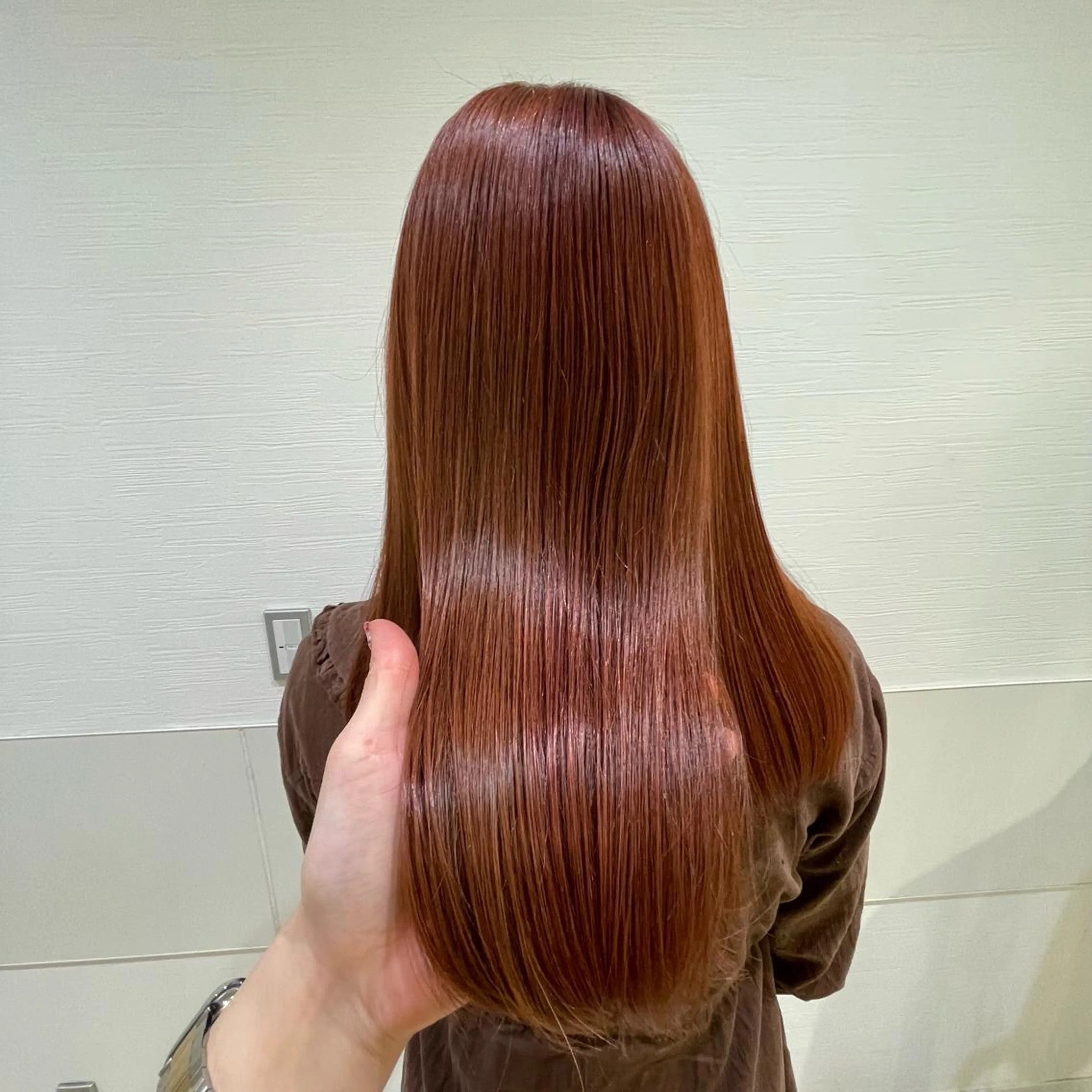 ロング カラー ブラウンカラー オレンジ オレンジブラウン arch by kenjeのヘアスタイル