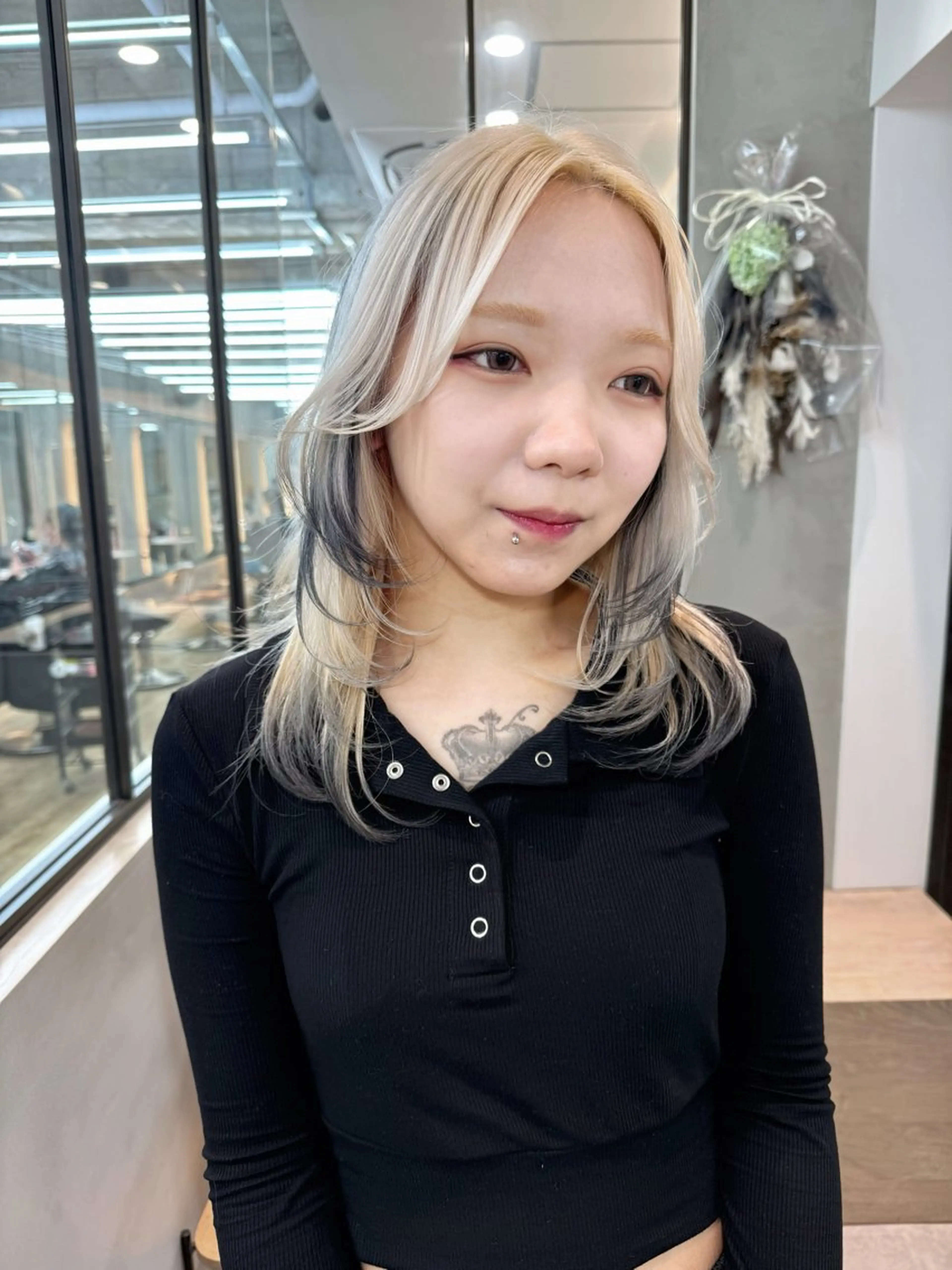 ミディアム カラー カット ヘアカラー トリートメント ♥️ブリーチ/ボブ/ レイヤー♥️maiのヘアスタイル