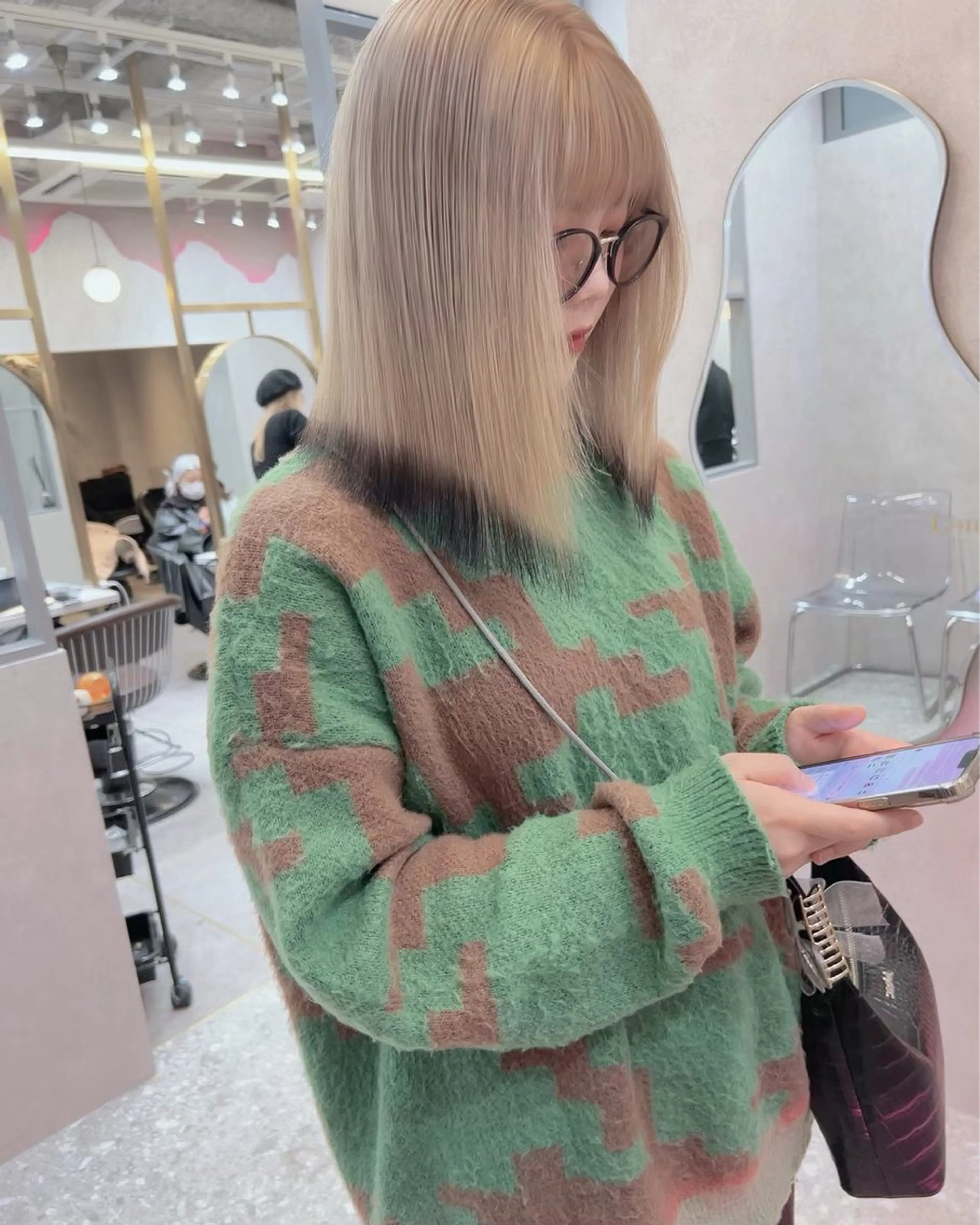 ミディアム カラー ヘアアレンジ 似合わせカラー× ウルフカット/ホマレのヘアスタイル