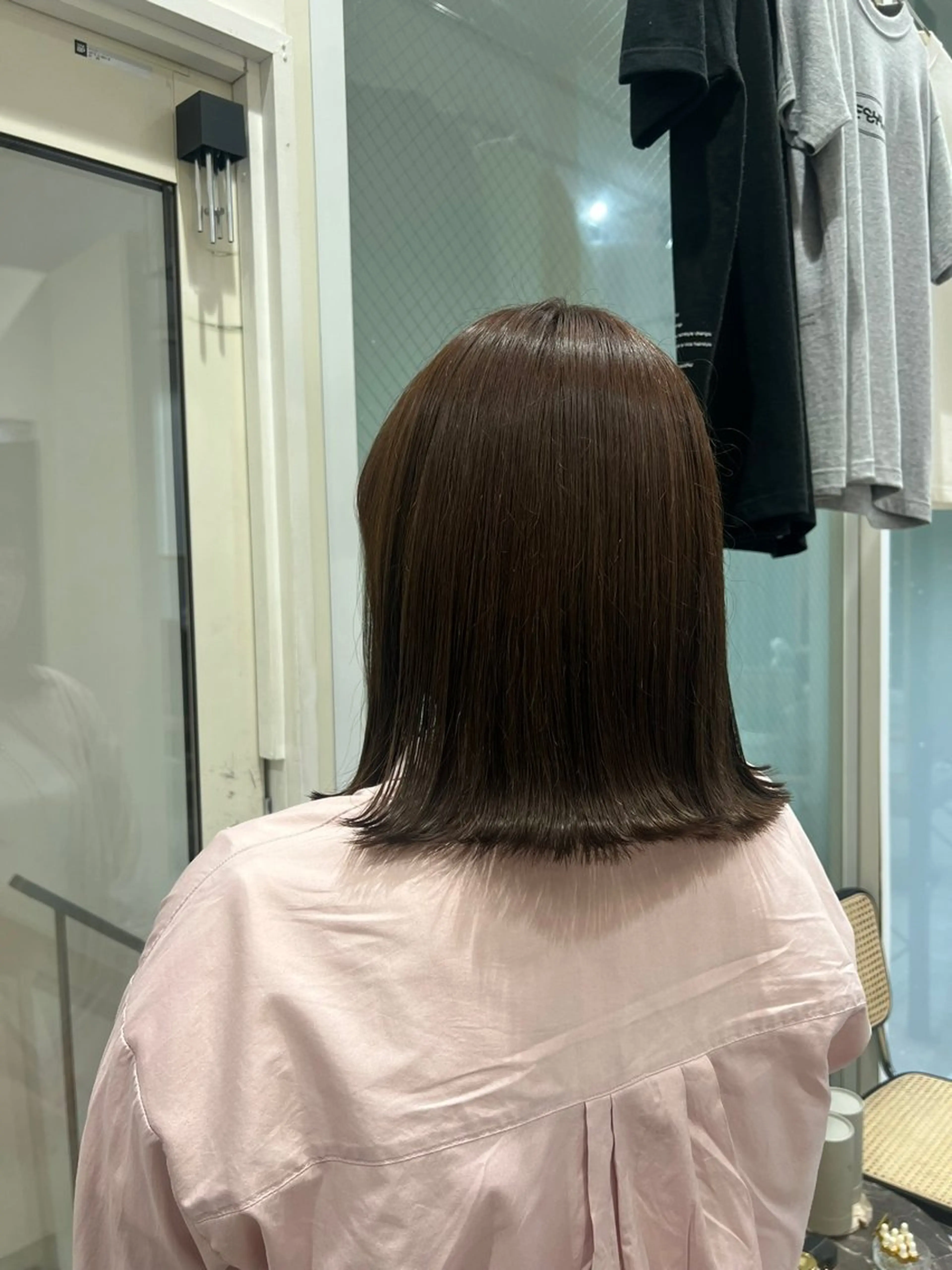 ミディアム カラー ベージュカラー 透明感カラー MIZUKI .keshiki大名のヘアスタイル