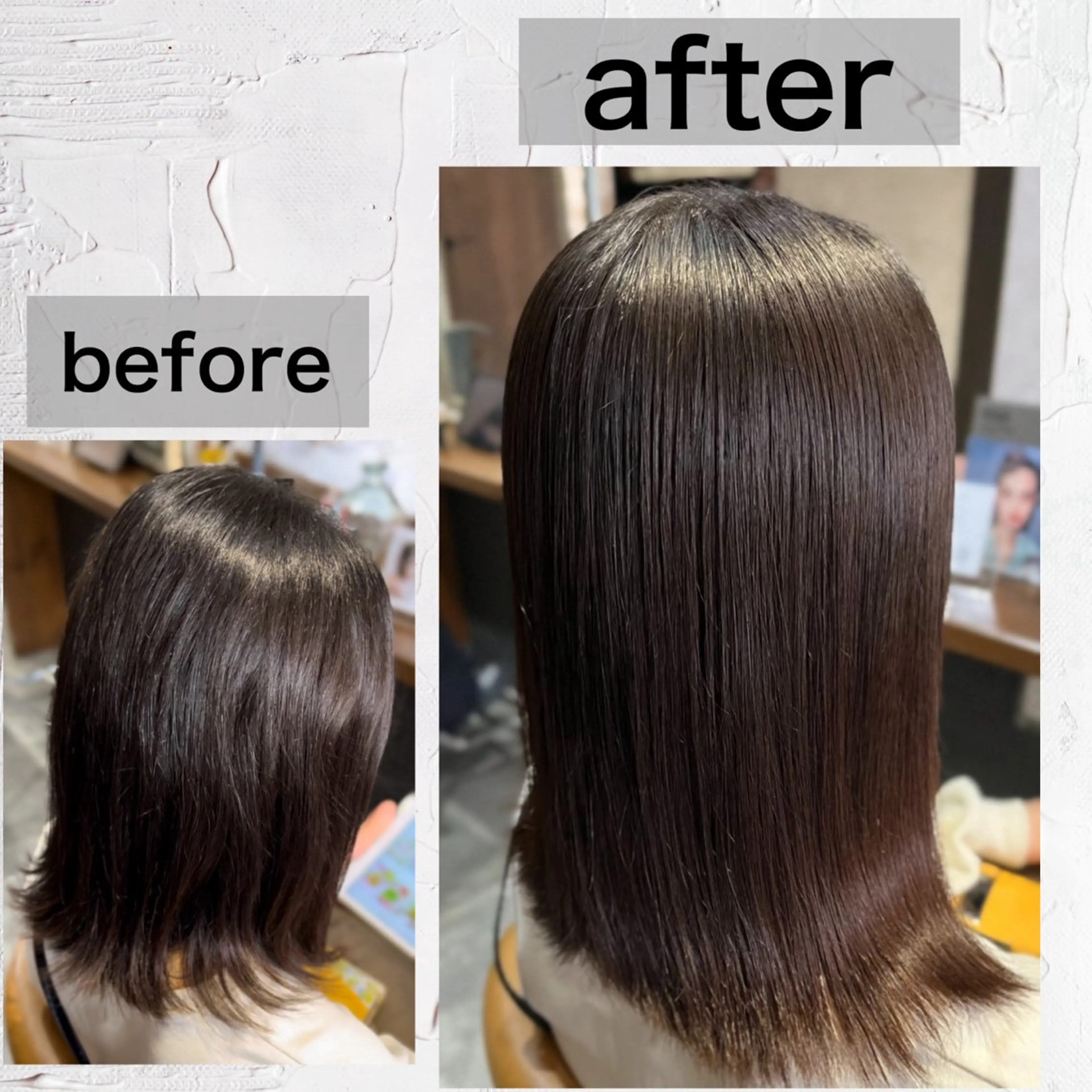 🌈話題の酸性ストレート🌈【カット&トリートメント97％縮毛矯正&Tr】の写真