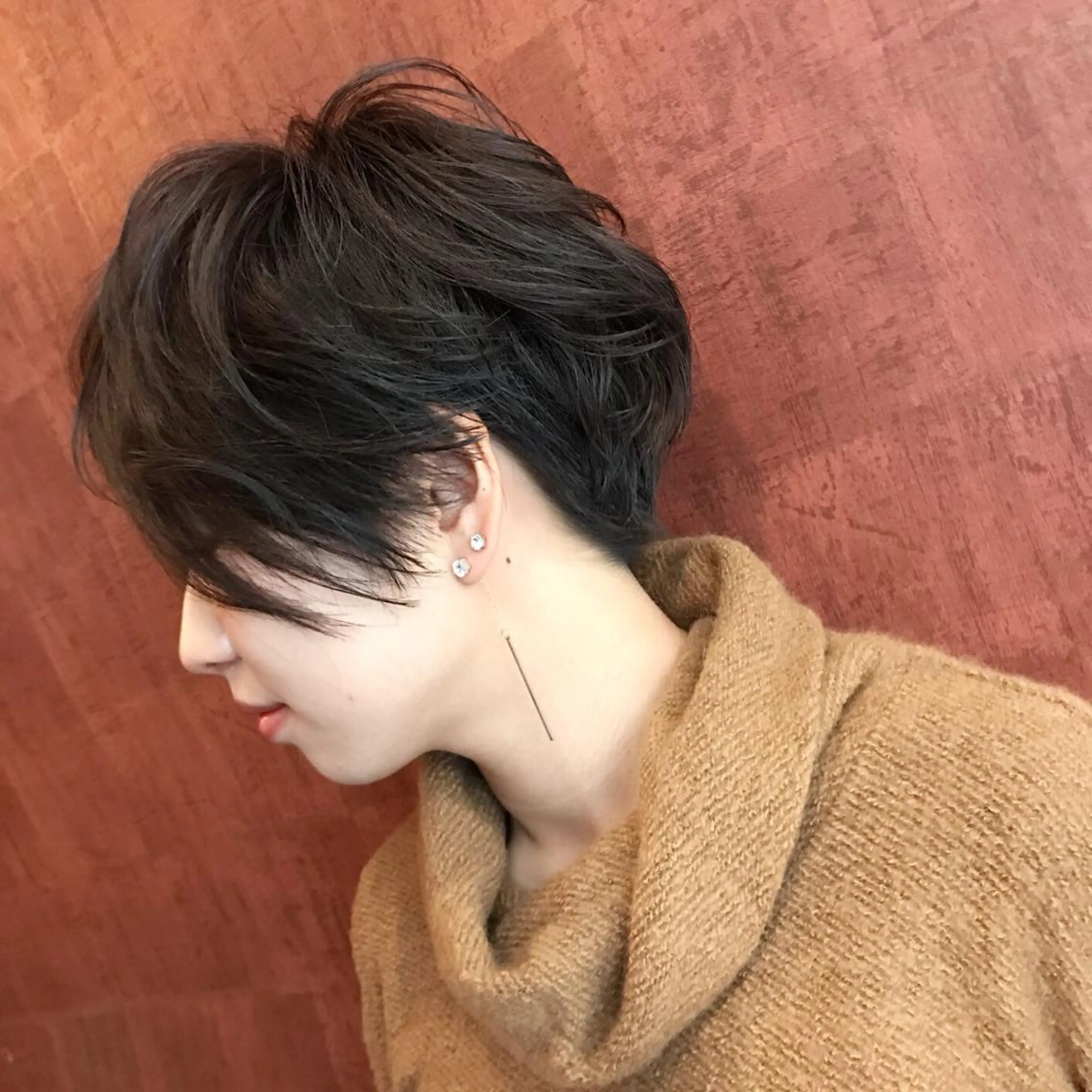 ショート カラー グレージュ ショートヘア HARUNA/ミセス 大人ショートヘアのヘアスタイル