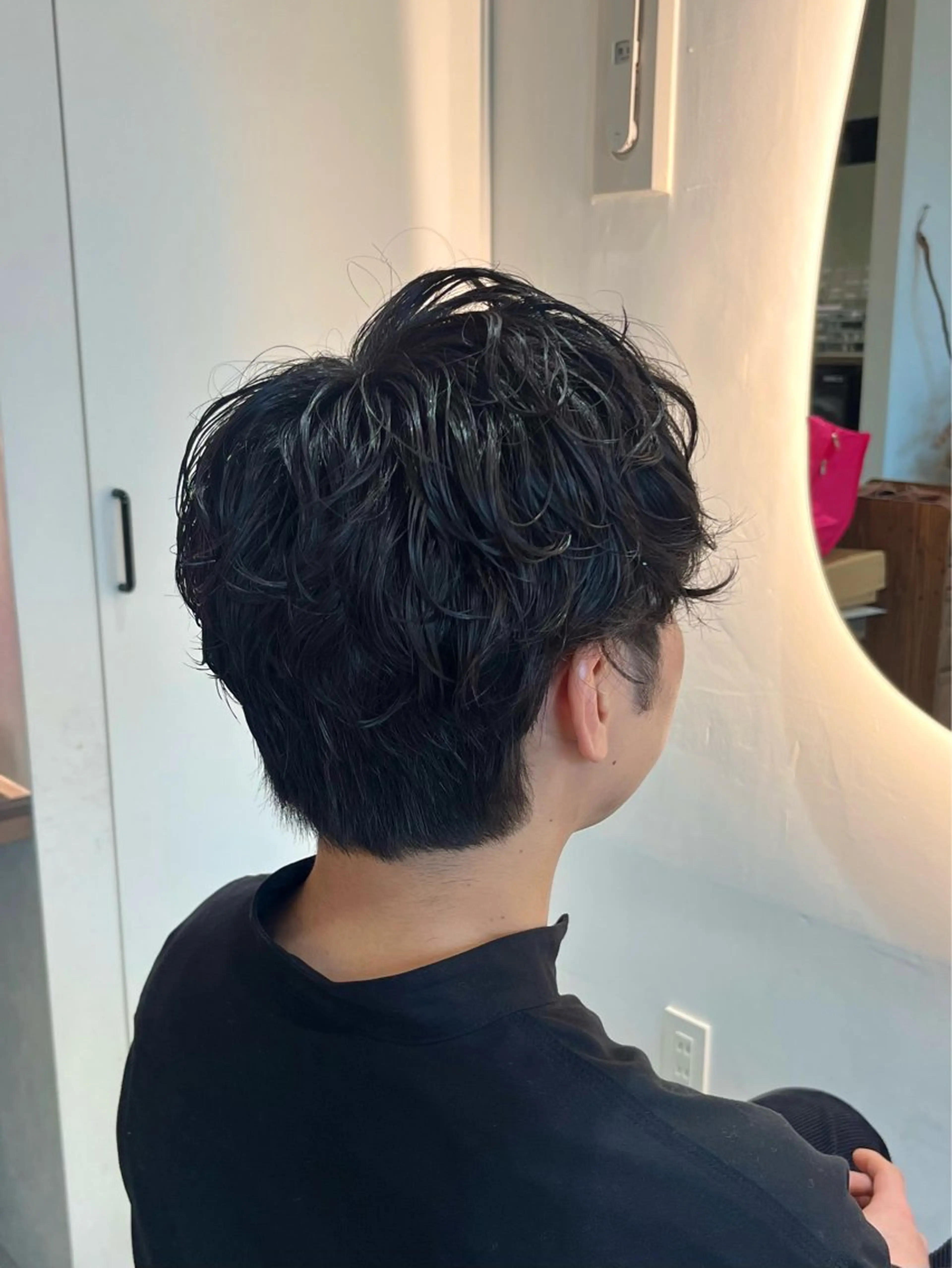 パーマ メンズ カット パーマ 池谷 茉耶のヘアスタイル