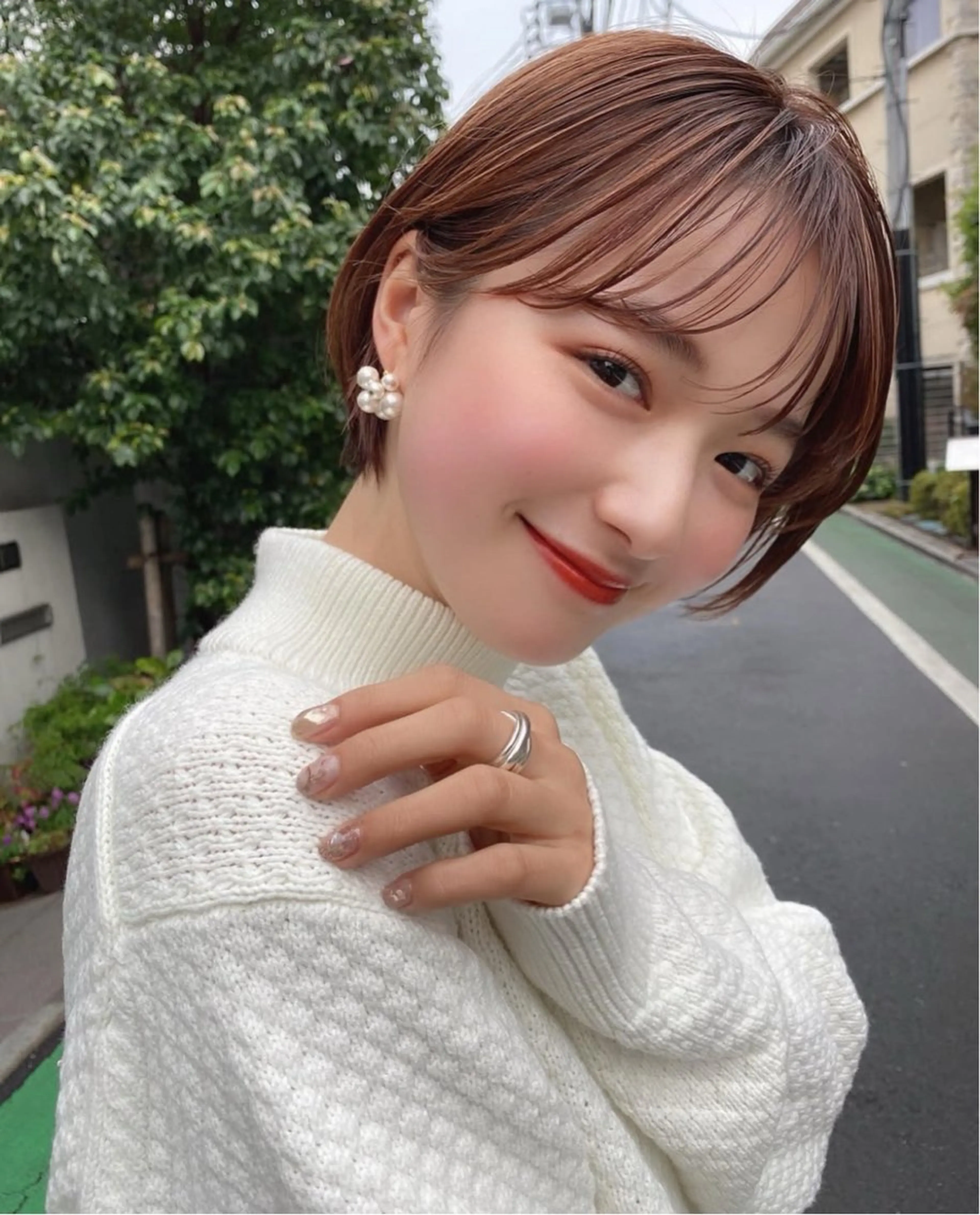 ショート カット トリートメント 井上 一青のヘアスタイル