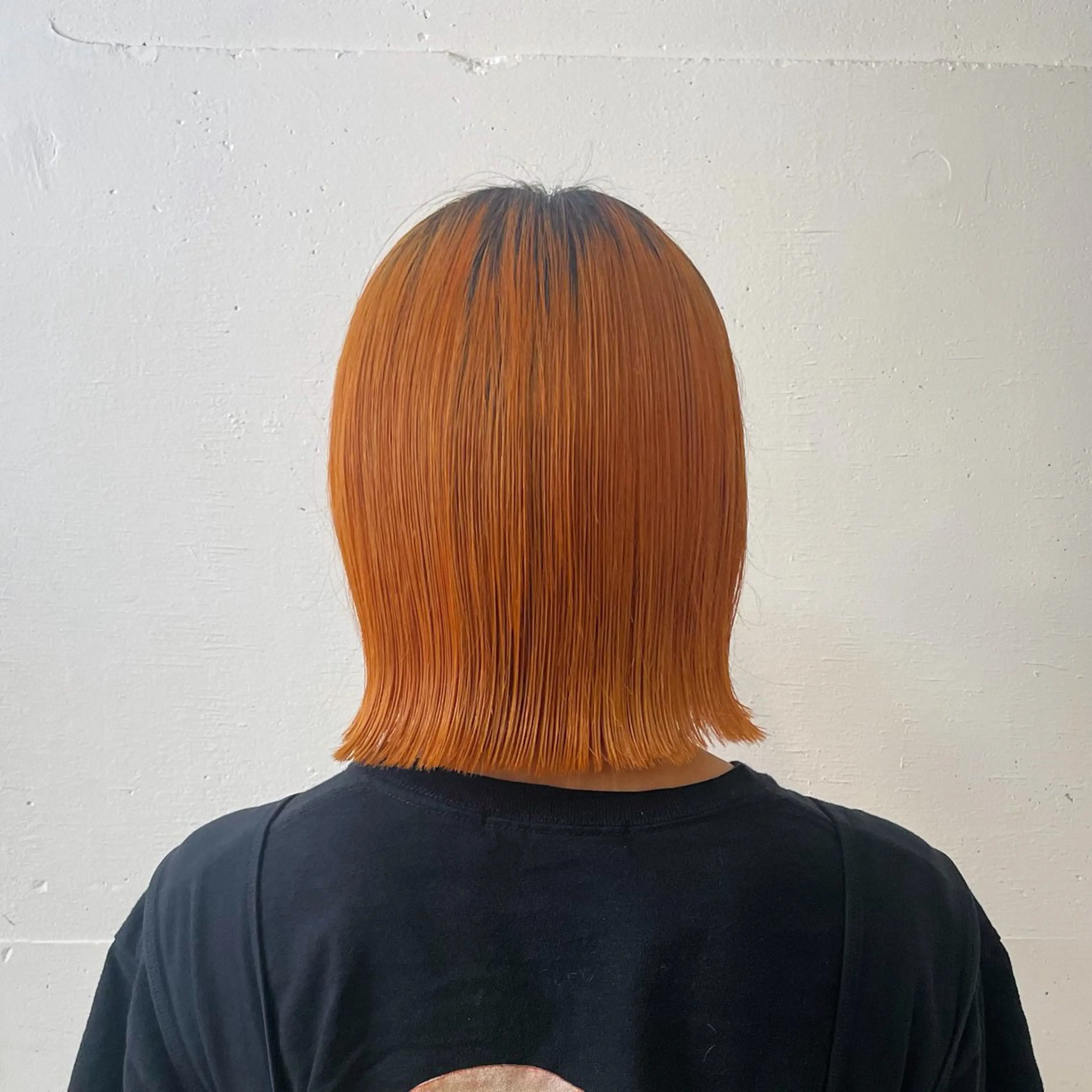 カラー オレンジ ボブ honoka/ bob/layerのヘアスタイル