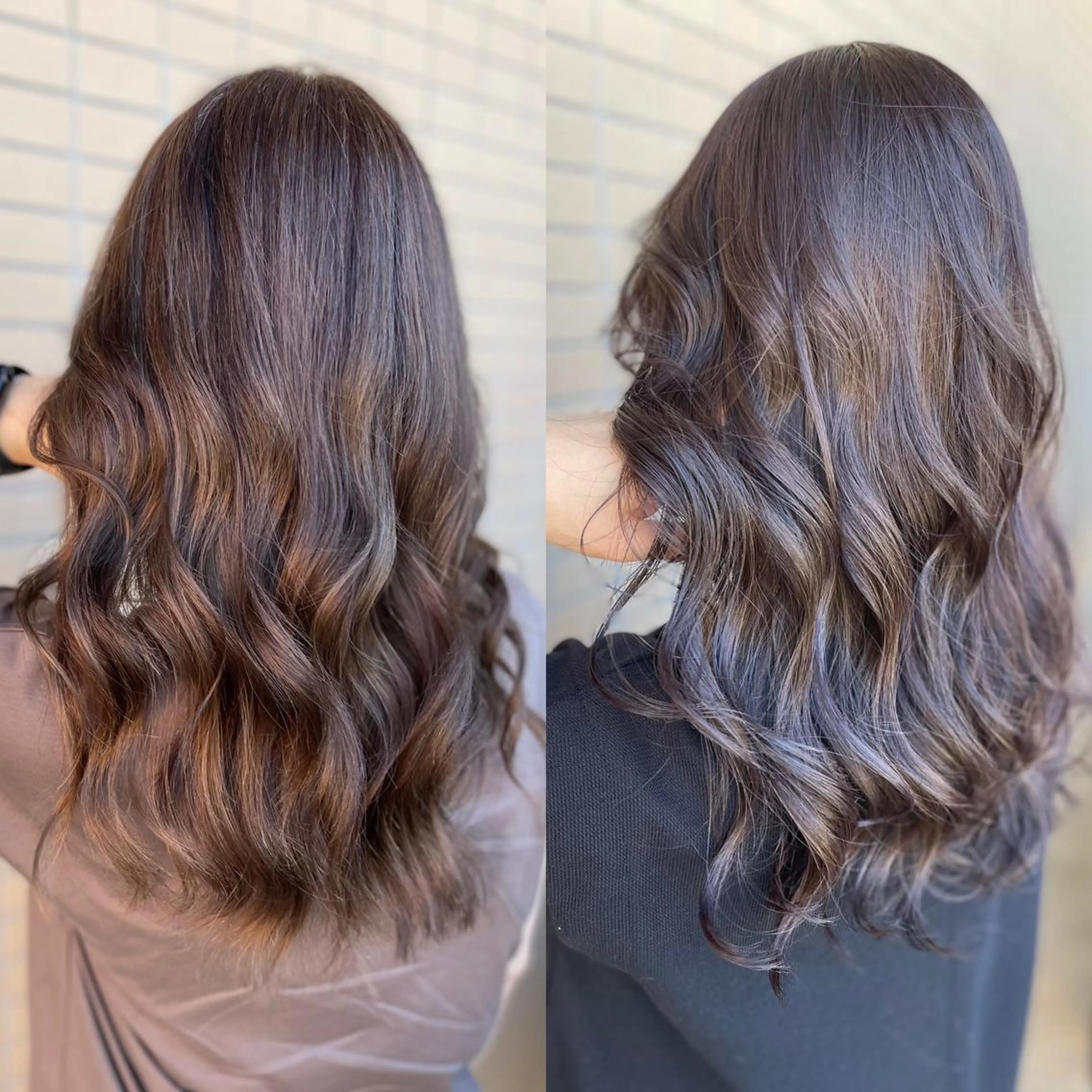 ロング カラー 坂野 結子のヘアスタイル