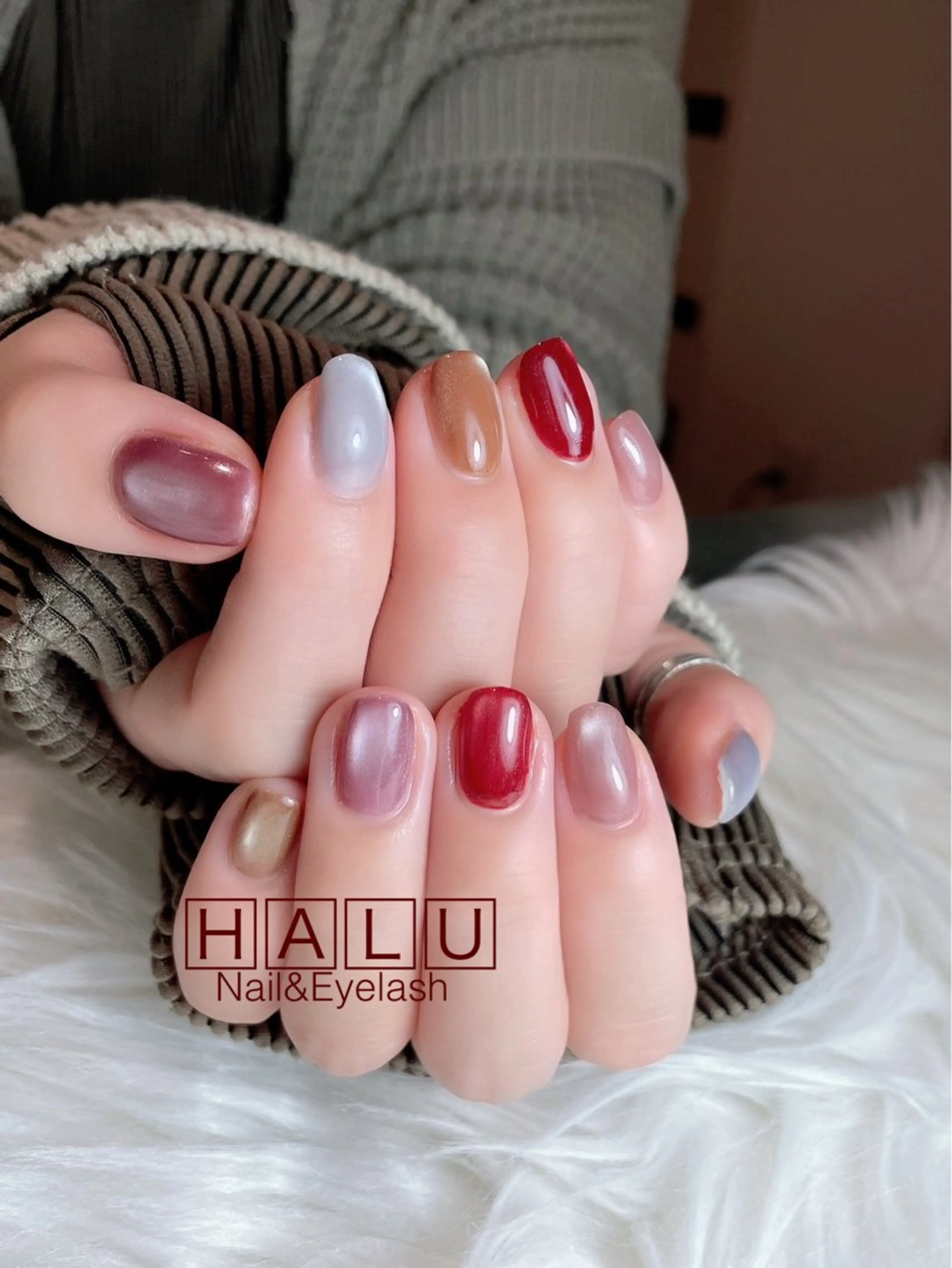 ネイル マグネットネイル HALU ハルのネイルデザイン