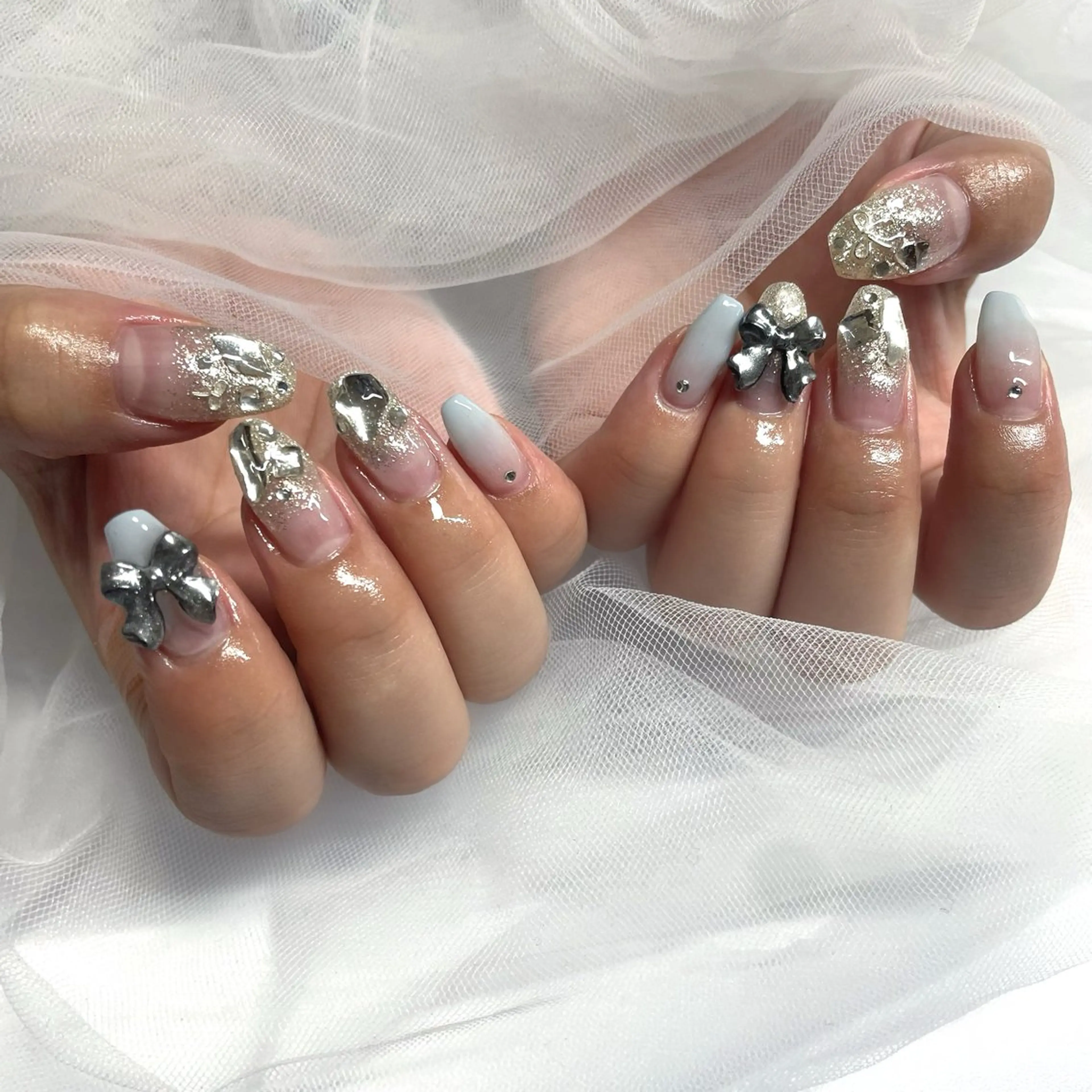 ネイル グラデーション ハンドネイル 佐柄 あすかのネイルデザイン