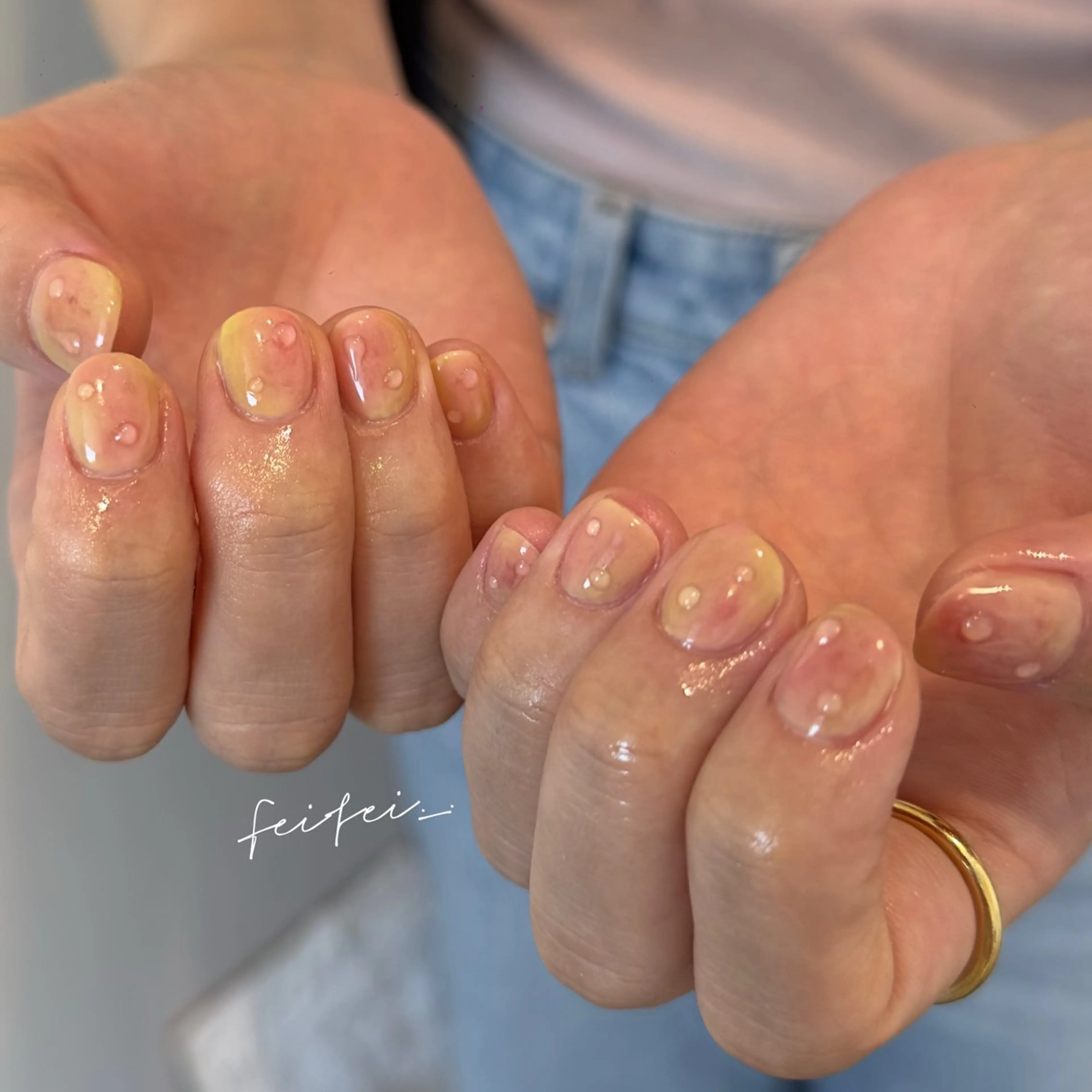 ネイル ハンドネイル 🎀 Hiyubi._.nail 🫧所属・🎀フェイ フェイ🫧💗のネイルデザイン