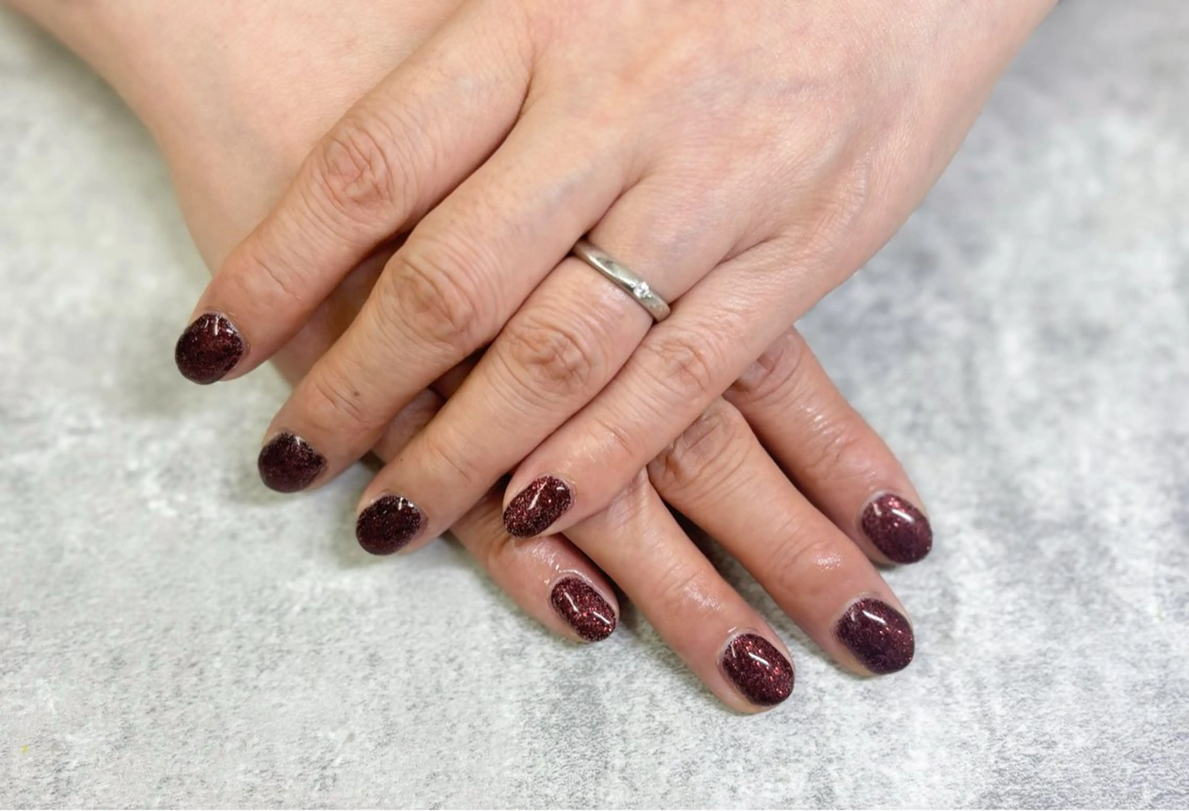 ネイル ラメ(グリッター) ワンカラーネイル ハンドネイル Li aile yuuka🩰🎀のネイルデザイン