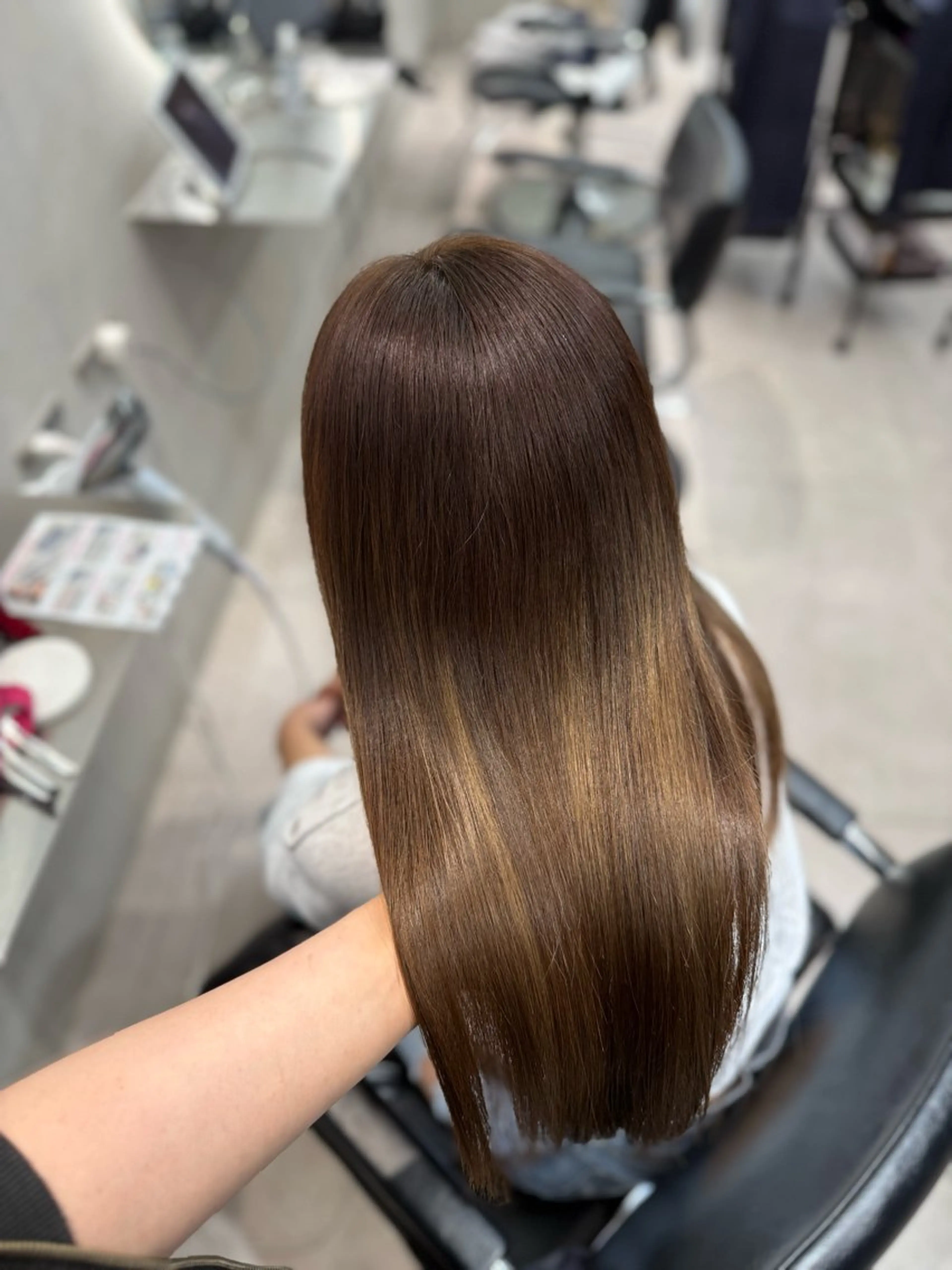 ロング カラー 髪質改善 トリートメント トリートメント 表参道/ハイライト バレイヤージュのヘアスタイル