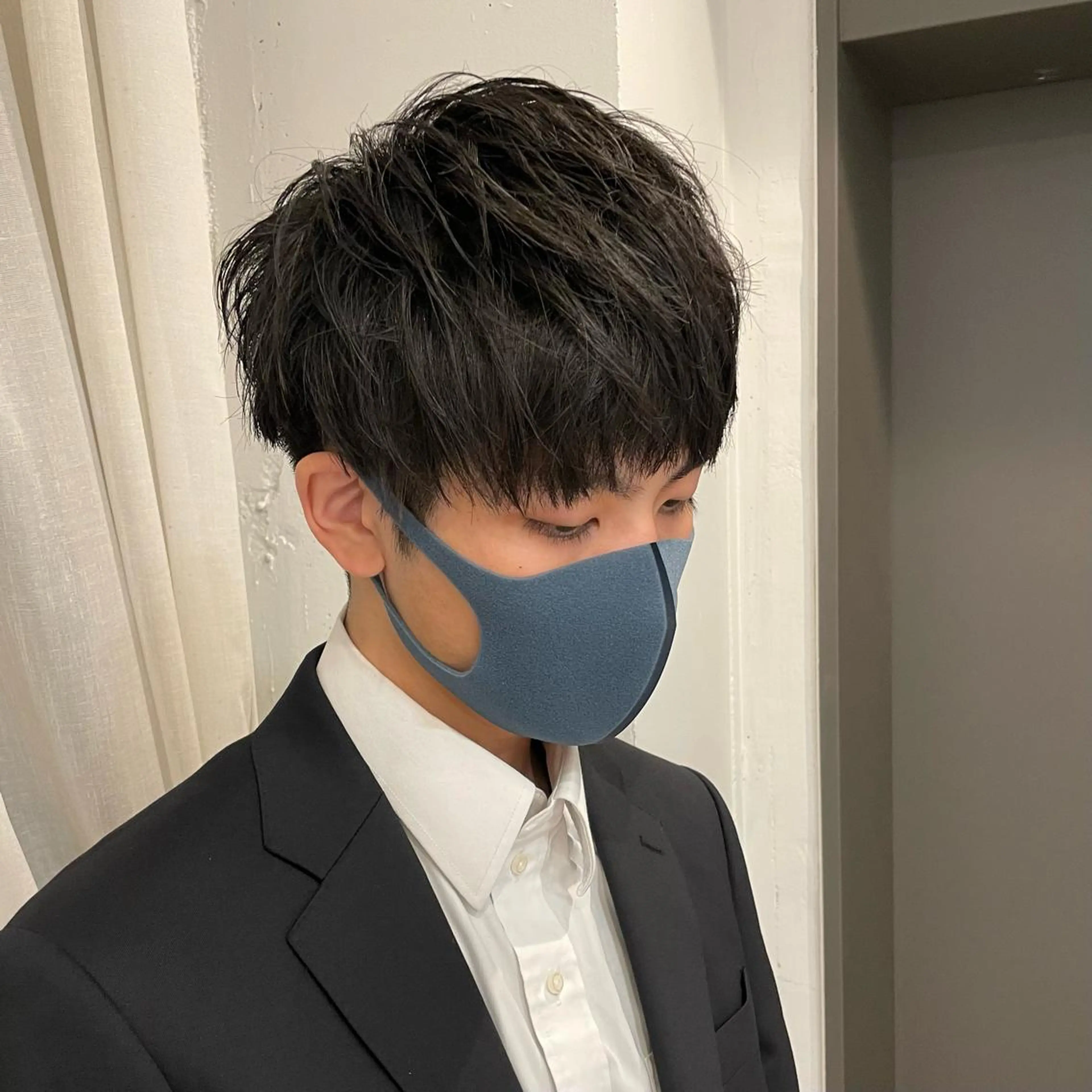 ショート メンズ マッシュ カット オザキクウガ/ ブリーチ/髪質改善のヘアスタイル