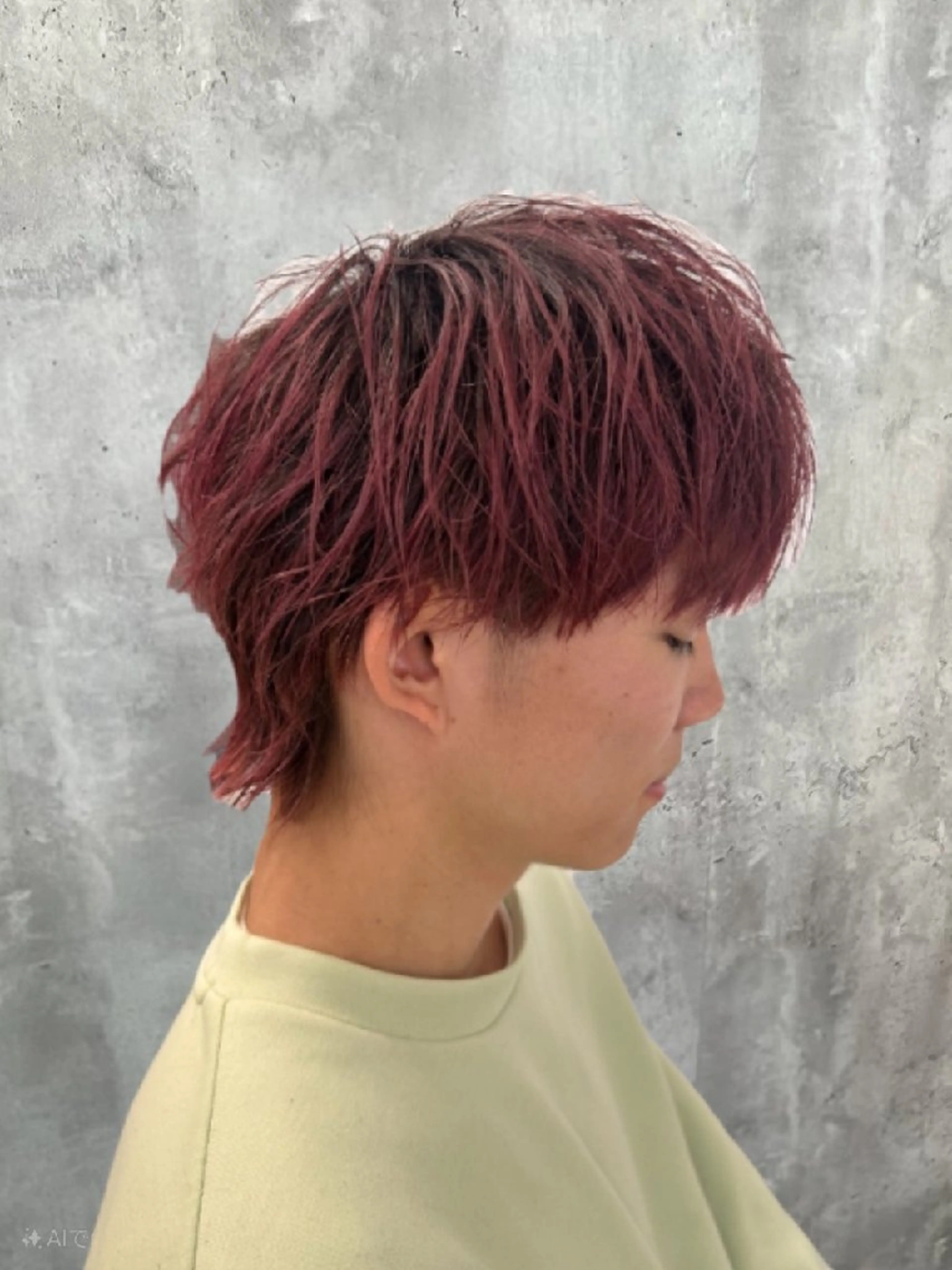 カラー 🇰🇷ダウンパーマ 毛流れヘア🪽藤原のヘアスタイル