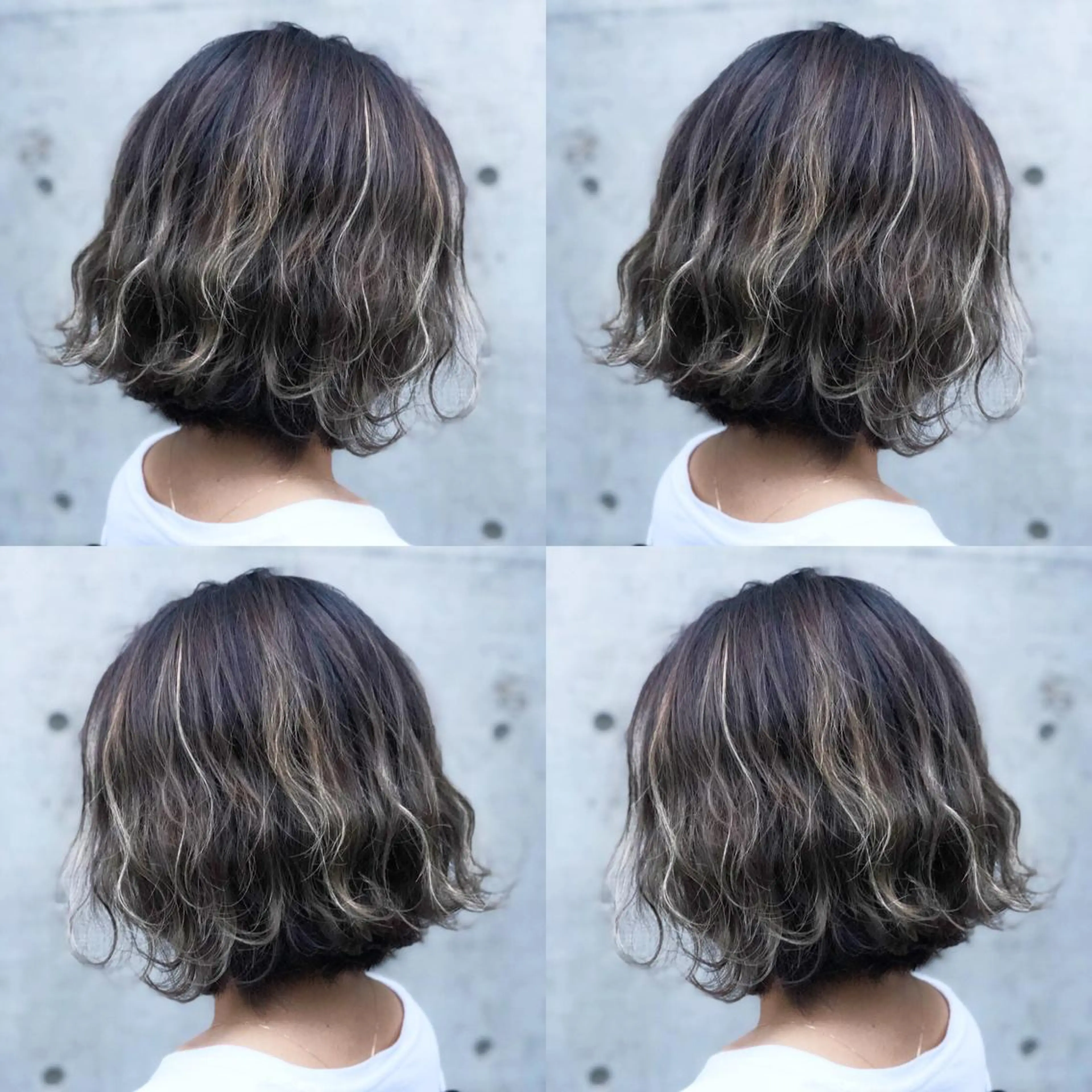 ミディアム カラー アッシュ ブリーチ ダークアッシュ ハイライトカラー ホワイトアッシュ ミニモお気に入り数 No.1宍戸雄弥のヘアスタイル