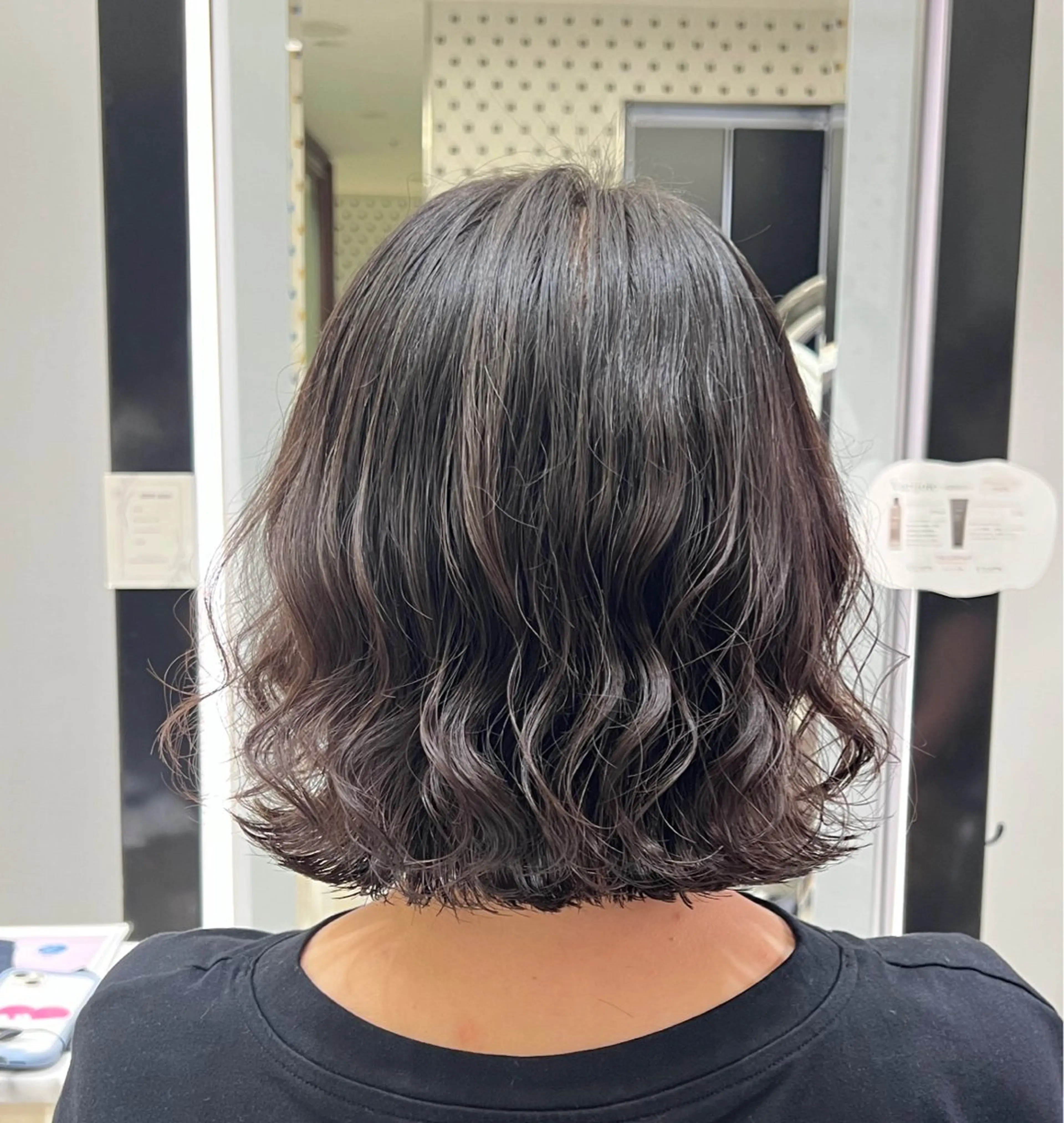 【アイロンいらずでセットが楽になる💙】カット+パーマ𖦹‎‎‎‎の写真