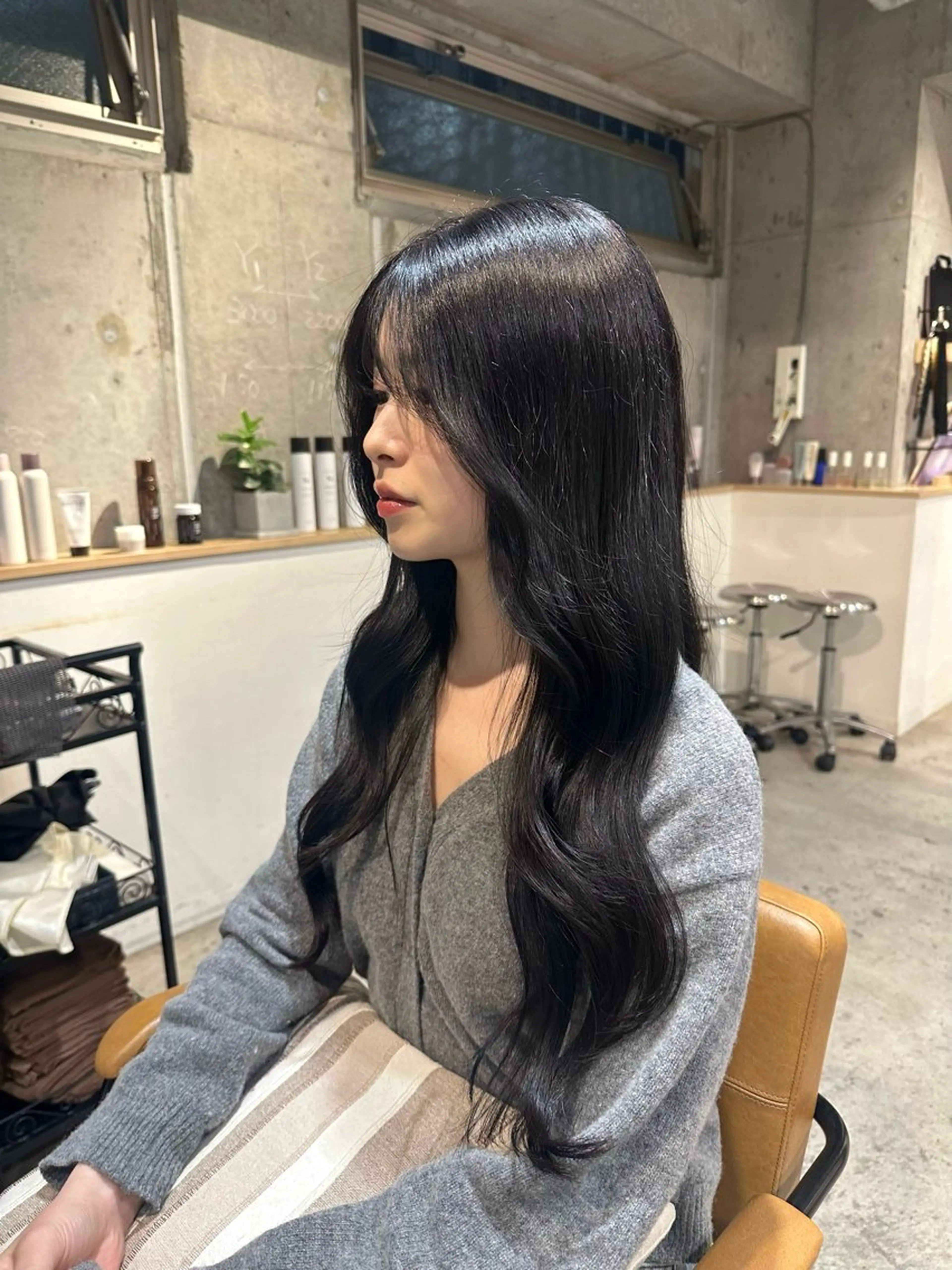 ロング カラー 韓国レイヤー・ボブ/ 暖色⭐️優香⭐️のヘアスタイル