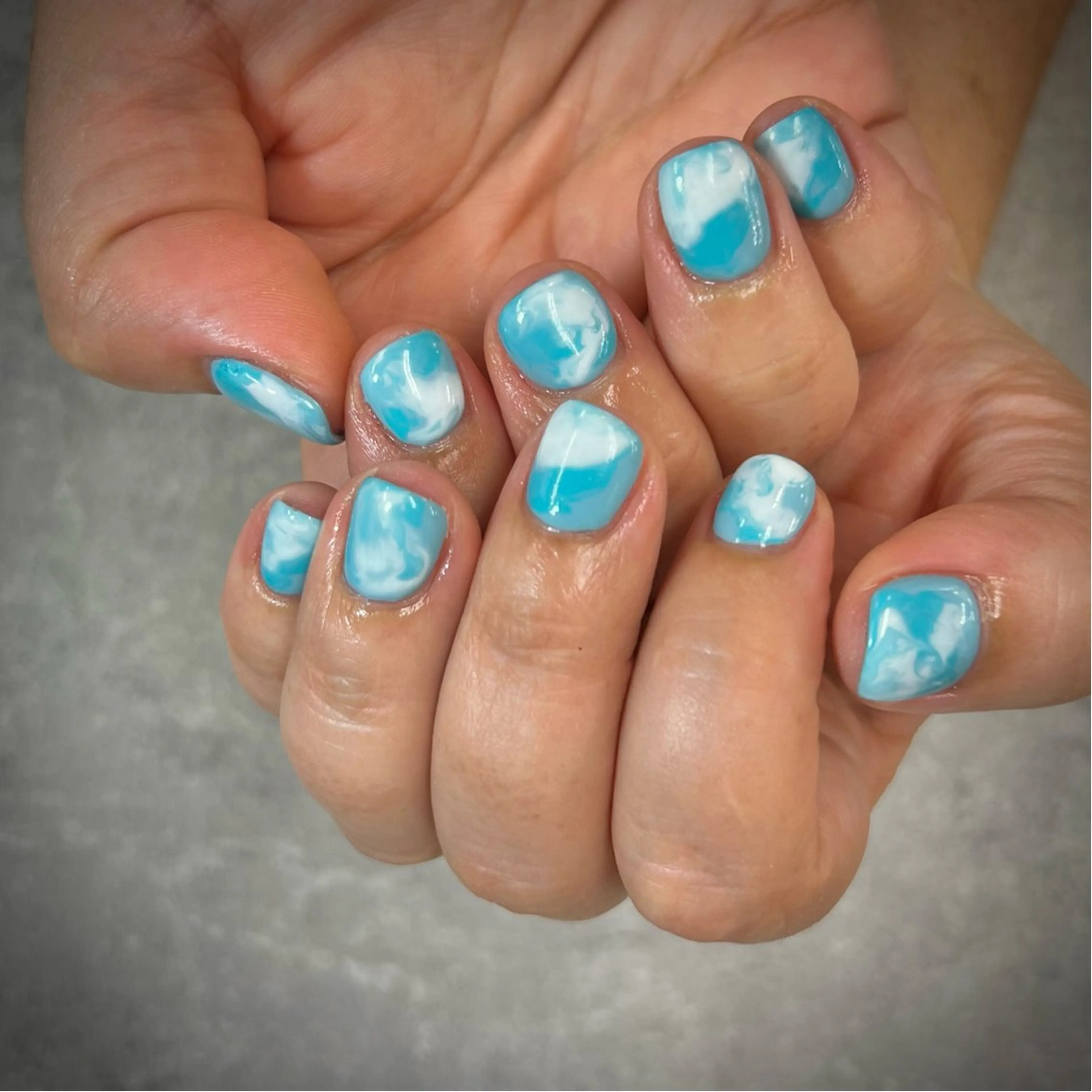 ネイル フットネイル フレンチネイル グラデーション キラキラネイル 韓国ネイル ハンドネイル YAGAWA NAOのネイルデザイン