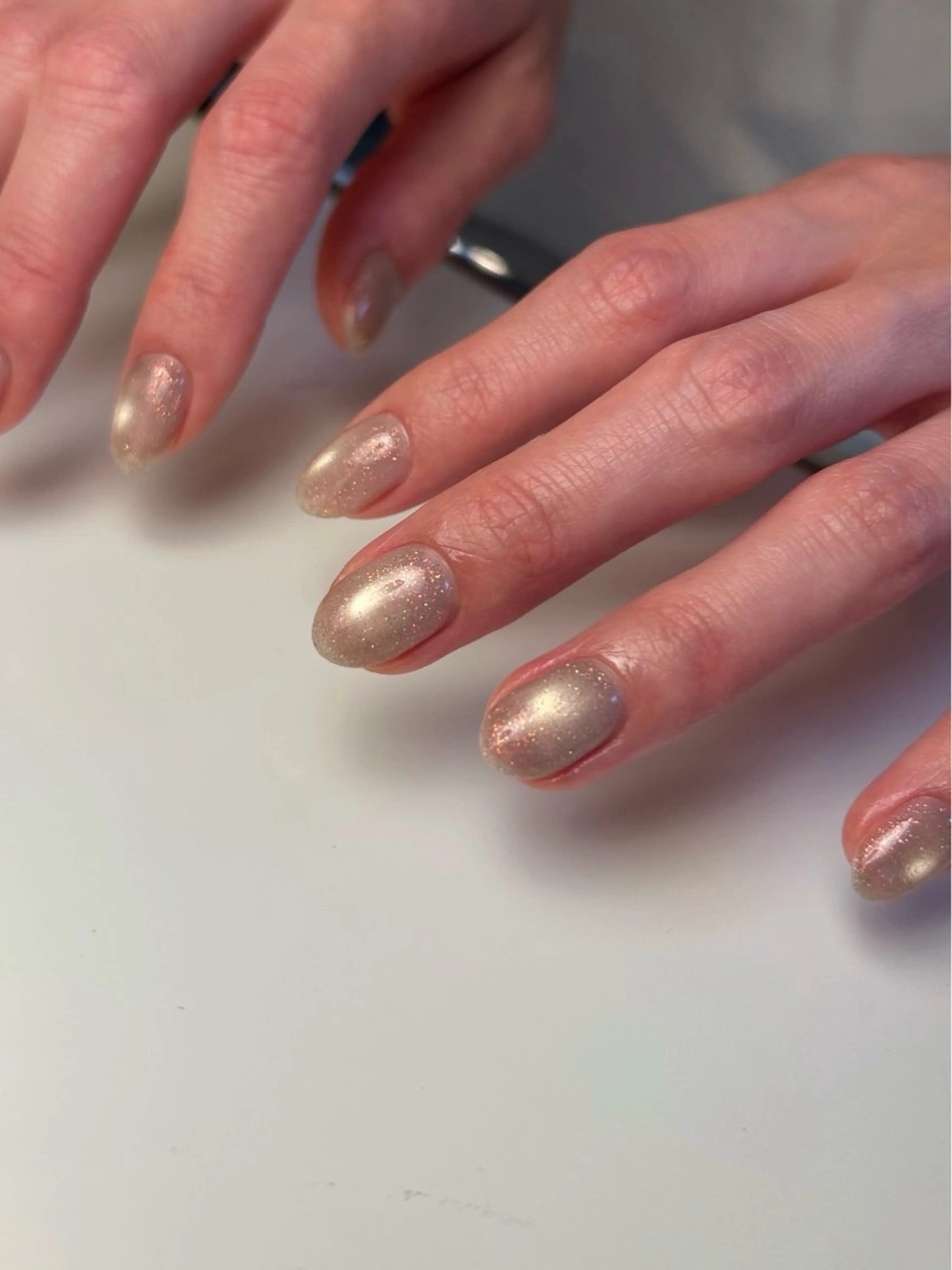 ネイル ラメ(グリッター) マグネットネイル ハンドネイル Yumi シンプルネイルのネイルデザイン