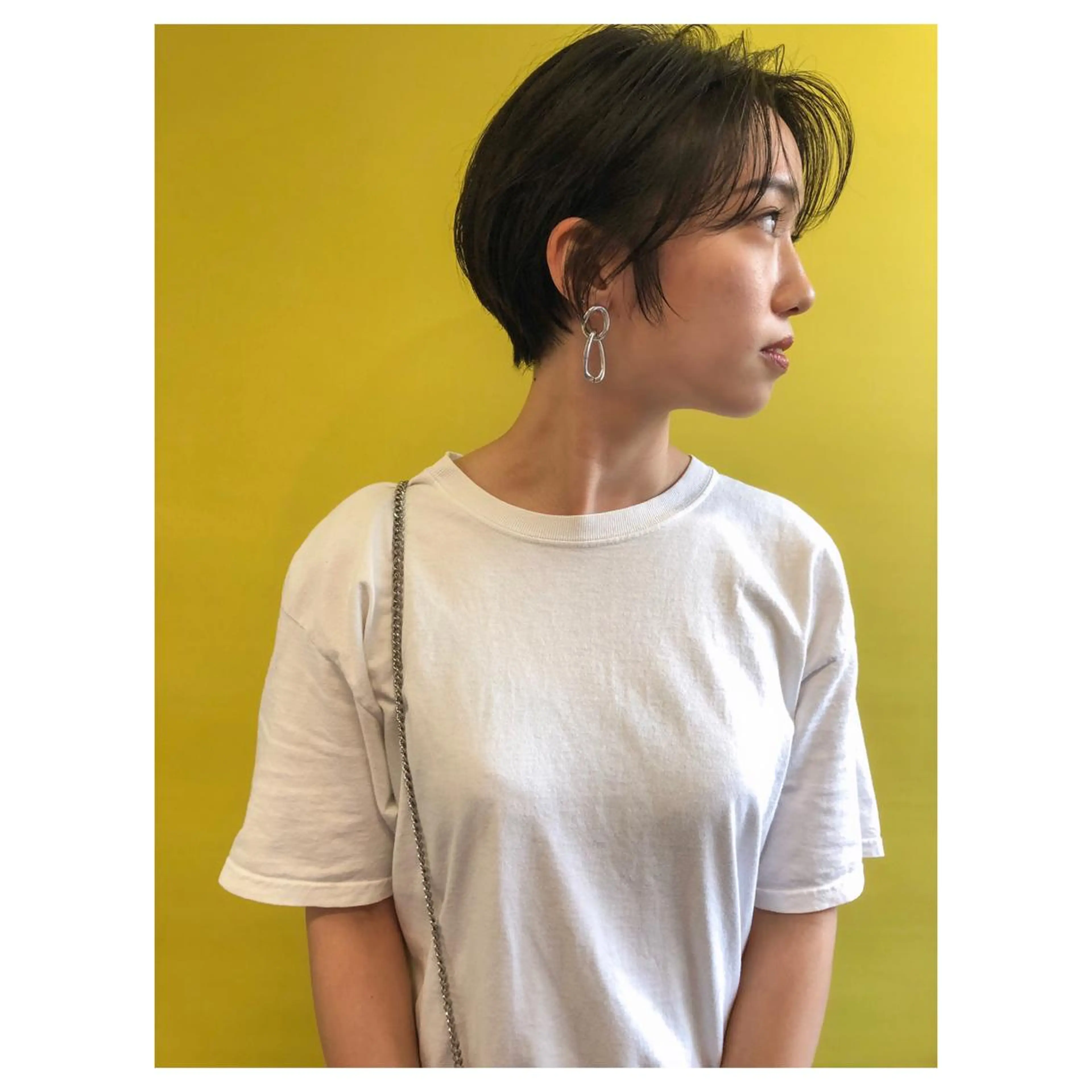 ショート カット ヘアカラー トリートメント nessヤマサキ リュウタのヘアスタイル