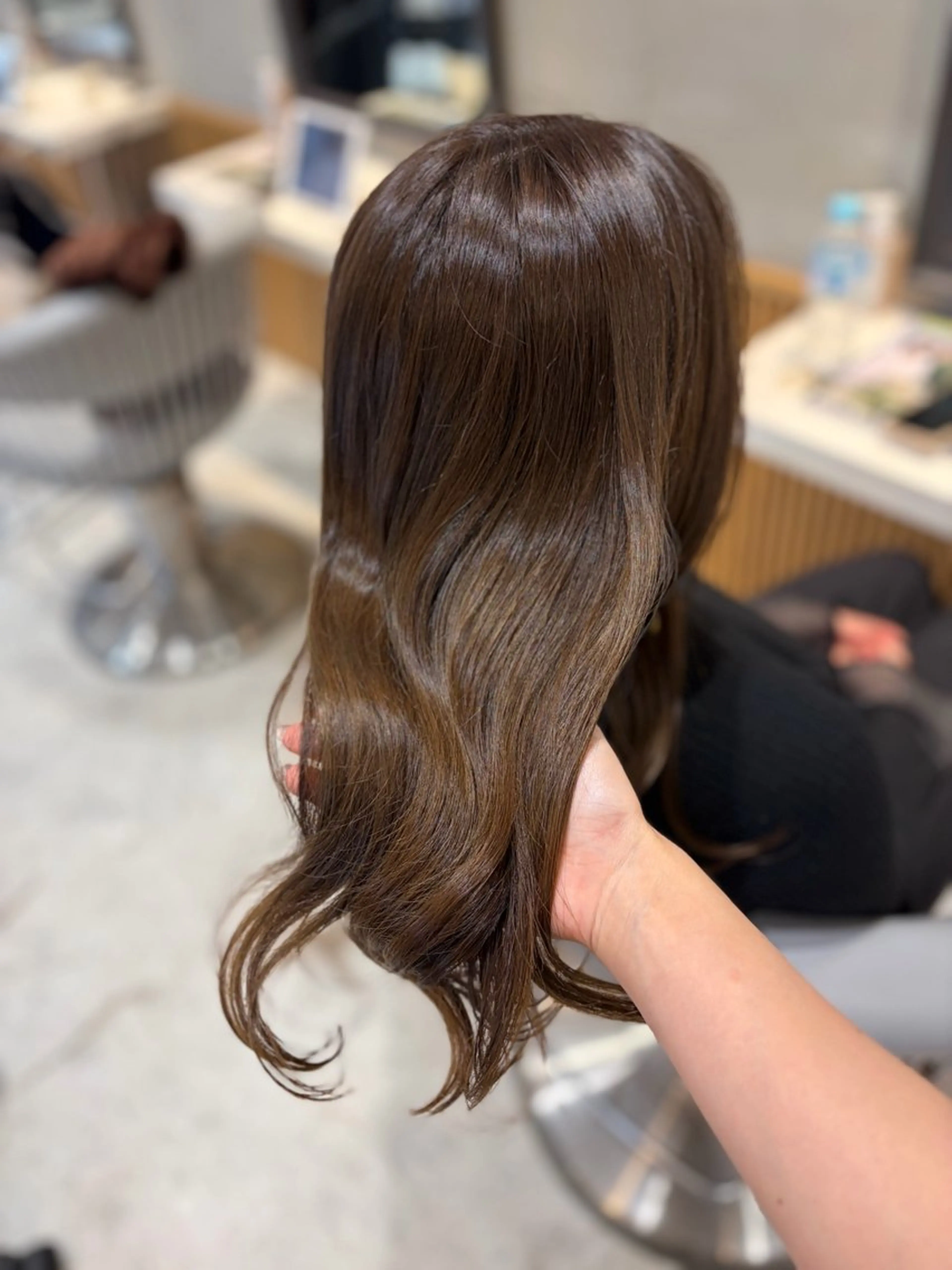 セミロング カラー はるか/ヘアアレンジ カチモリ・ゆるふわのヘアスタイル