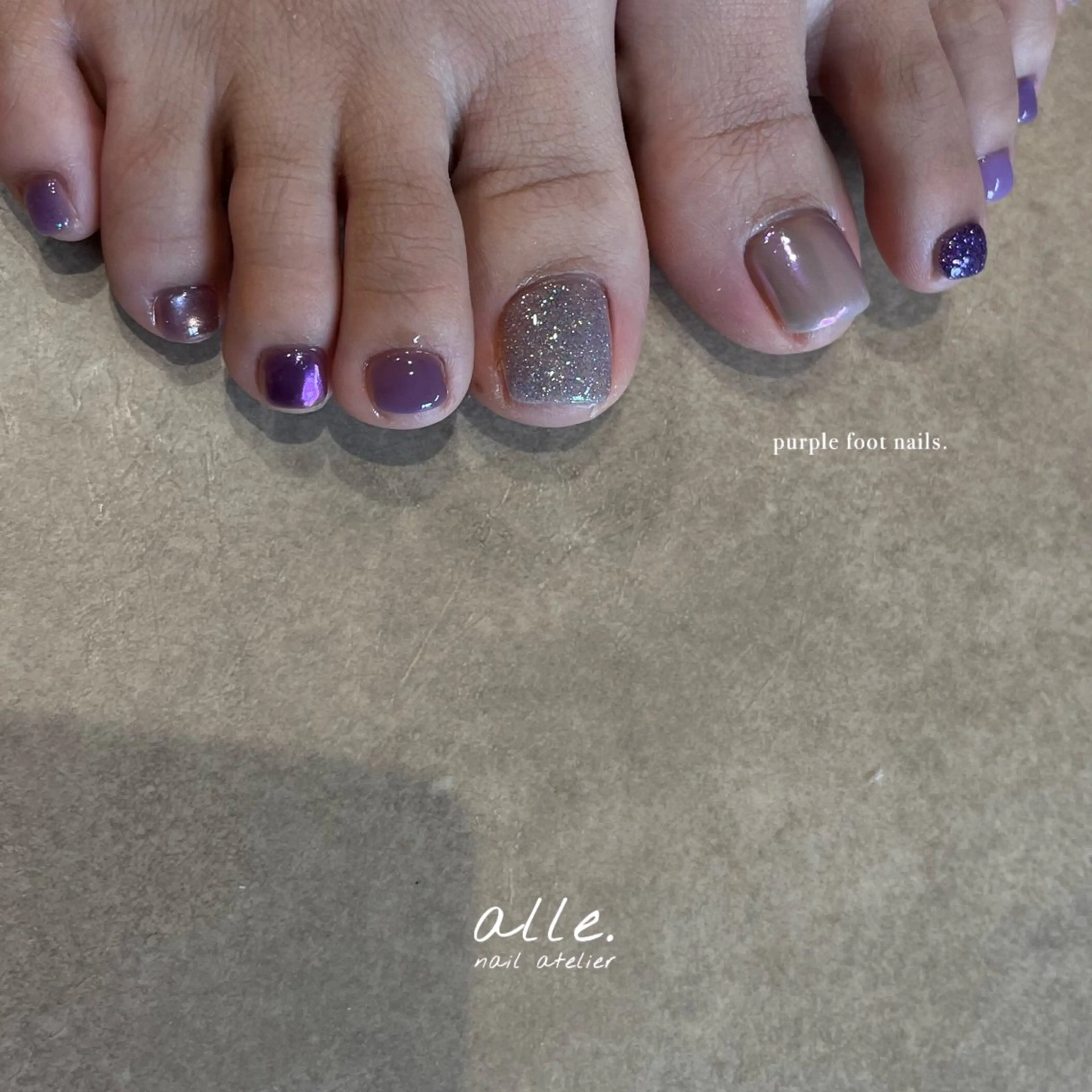 ネイル フットネイル atelier alle.のネイルデザイン
