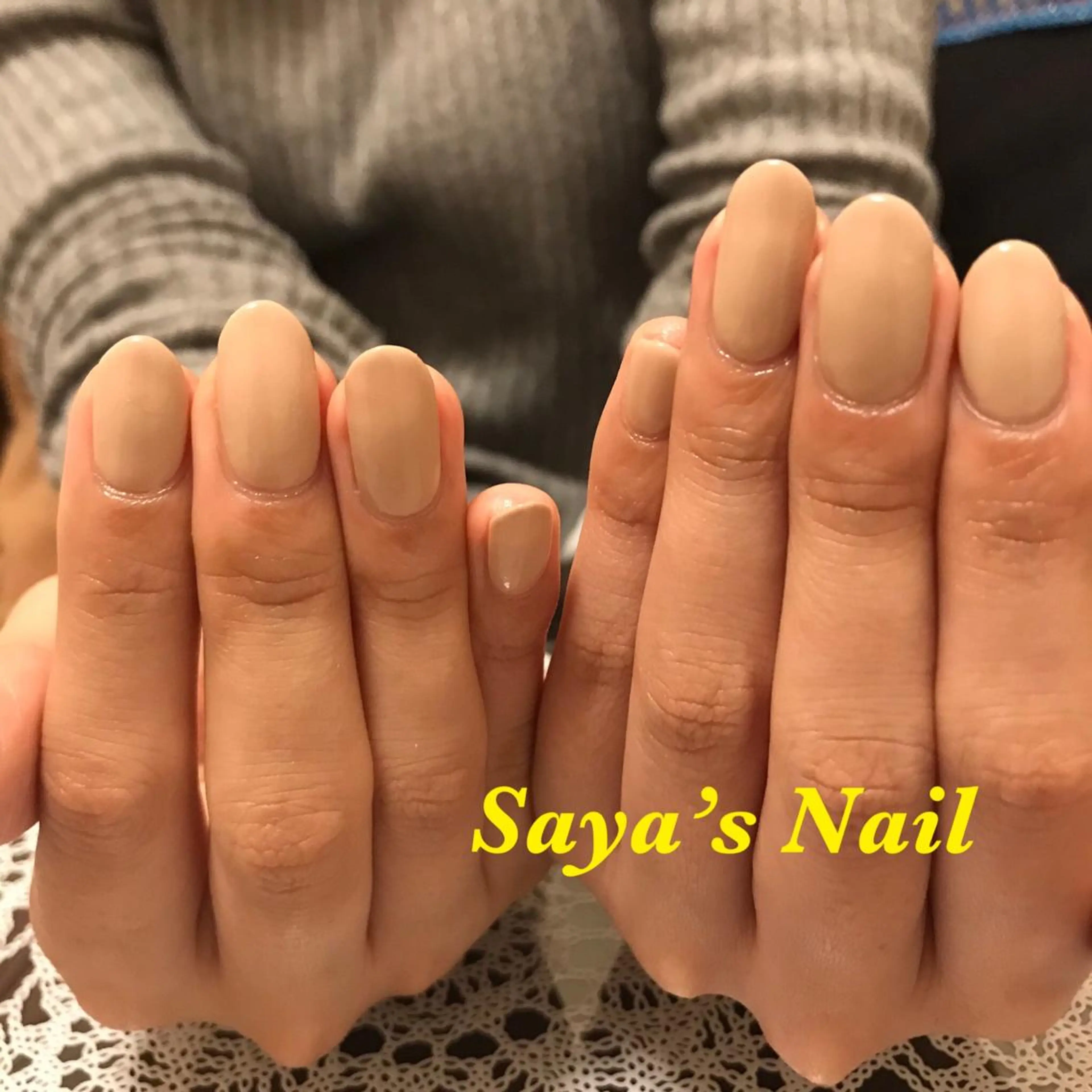 ネイル オフィスネイル ワンカラーネイル シンプルネイル SantéNail SAYAKAのネイルデザイン