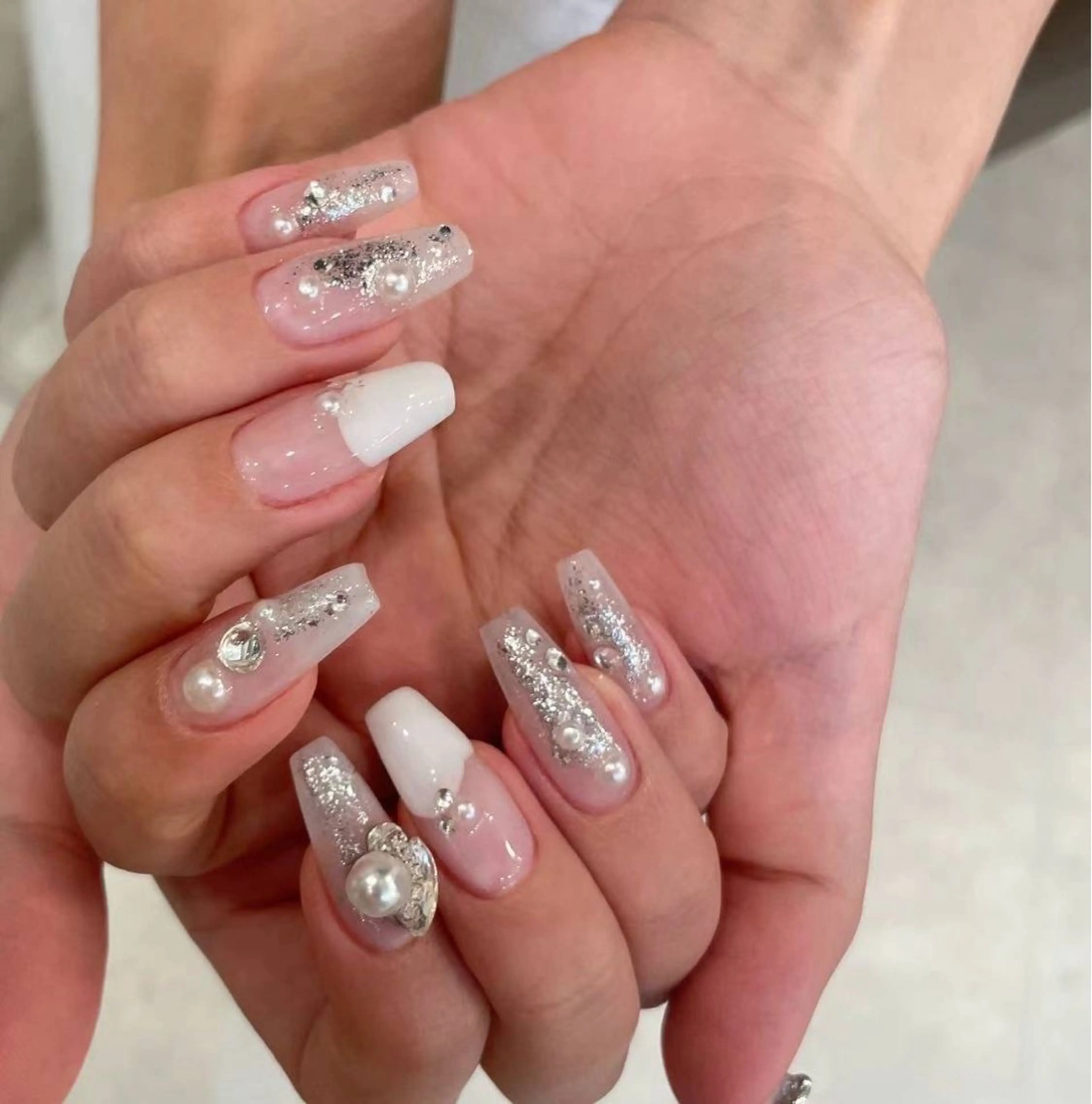 ネイル アートネイル フラワーネイル フットネイル ジェルネイル キラキラネイル Babarla nailのネイルデザイン
