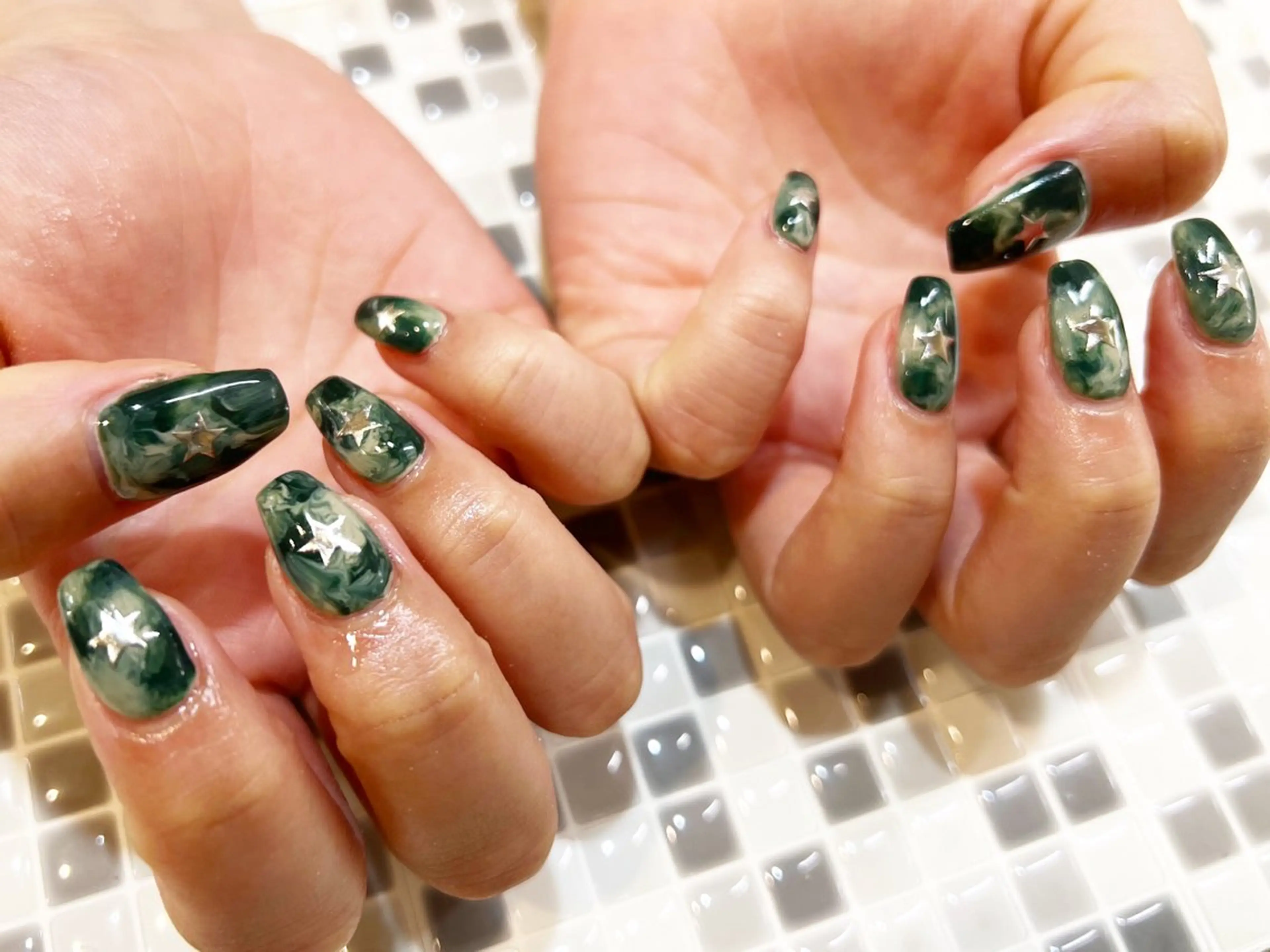 ネイル 大理石ネイル(マーブル) nailist yuiのネイルデザイン