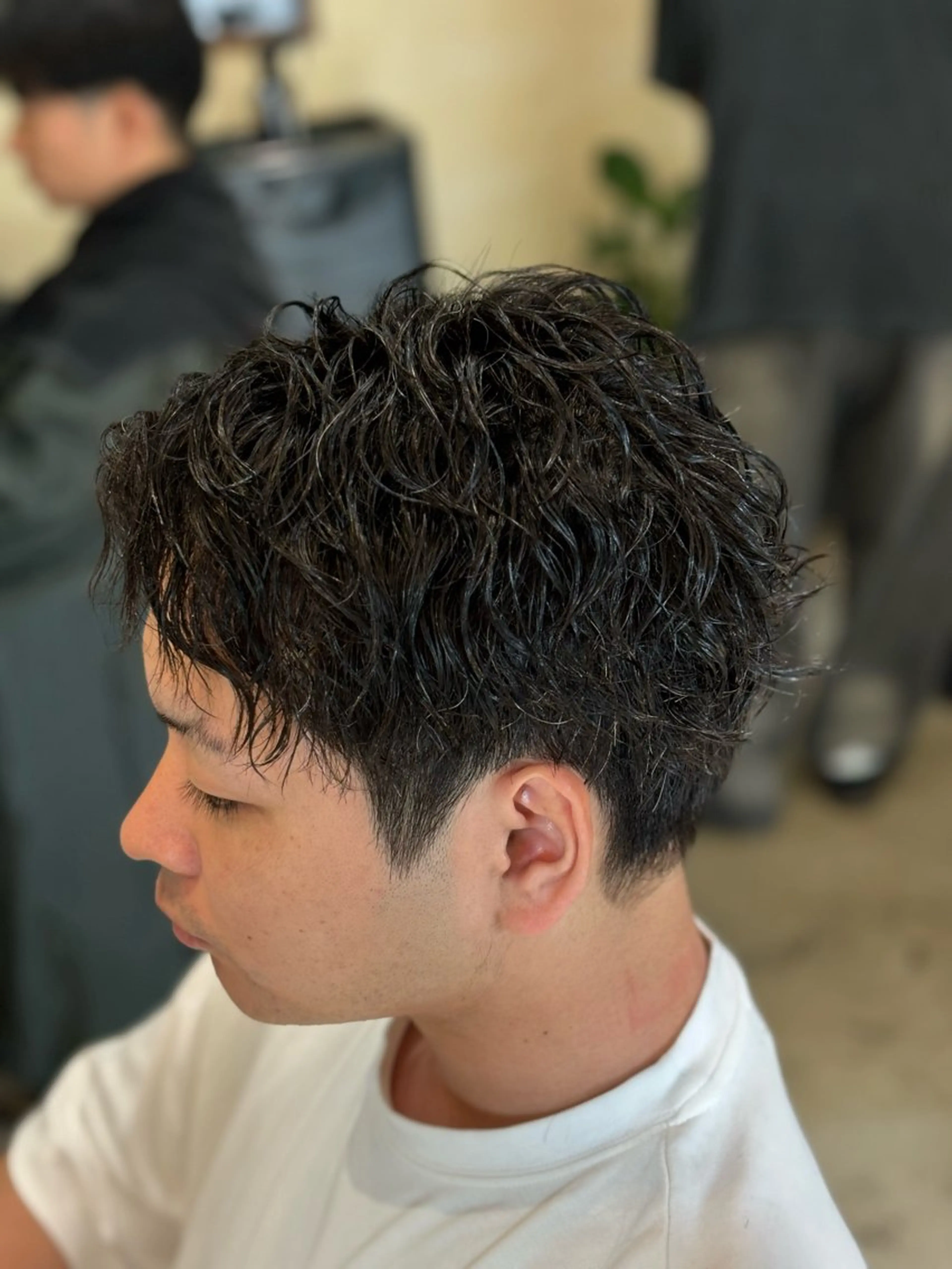 ショート メンズ カット パーマ 鹿児島 TSUBASAのヘアスタイル