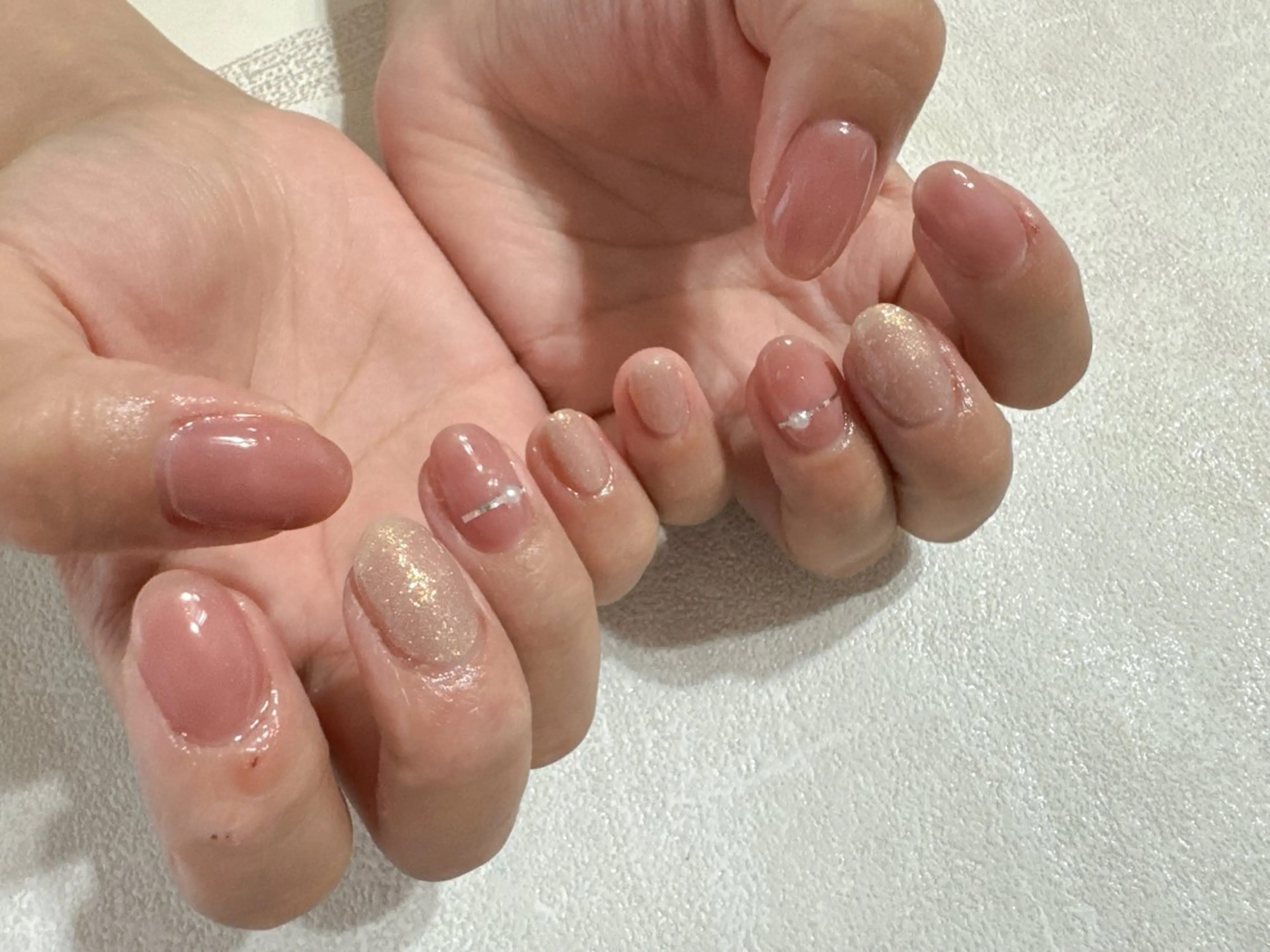 ネイル フットネイル ジェルネイル オフィスネイル パラジェル シンプルネイル ハンドネイル kikinail 溝の口のネイルデザイン