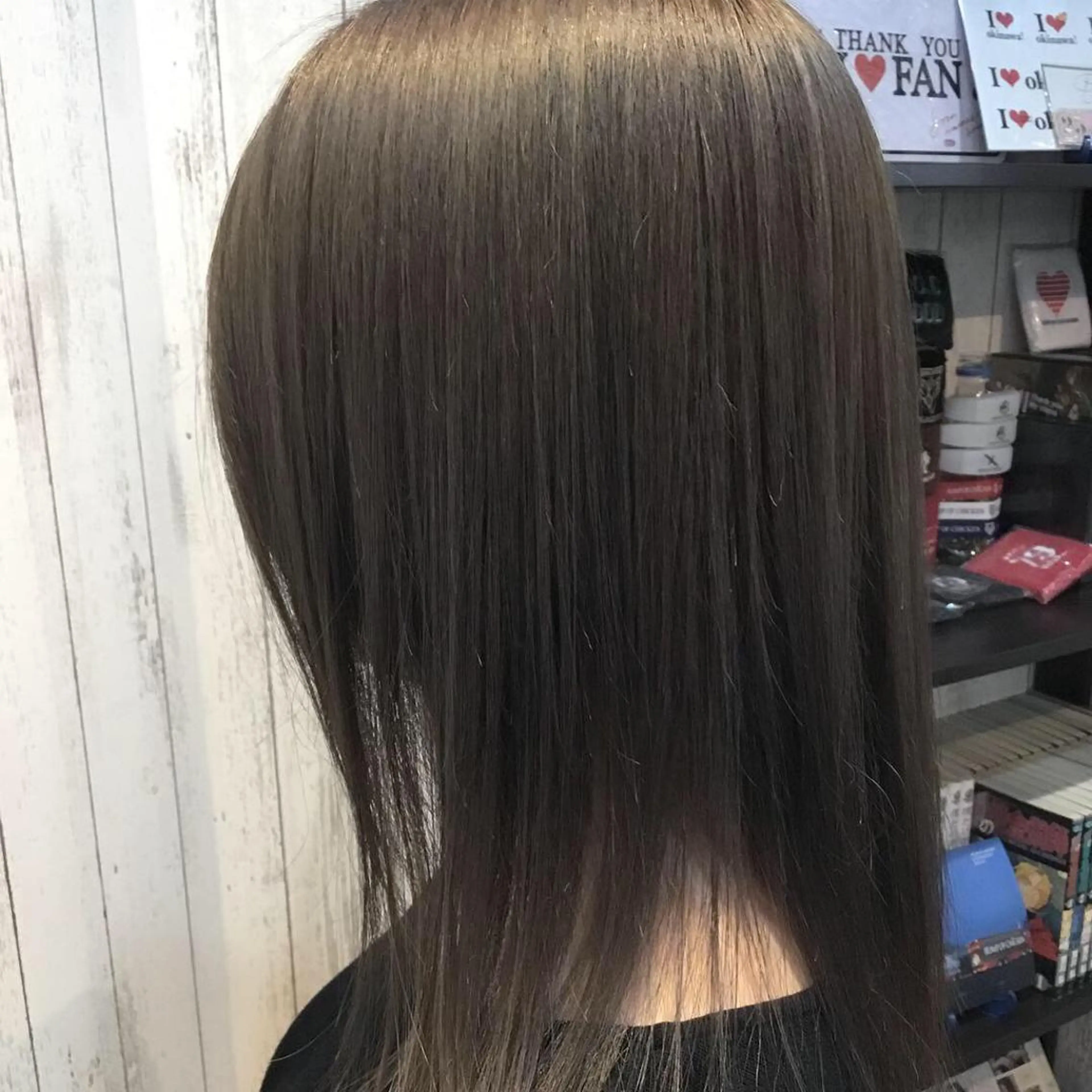 セミロング カラー パーマ 金崎 新吾のヘアスタイル