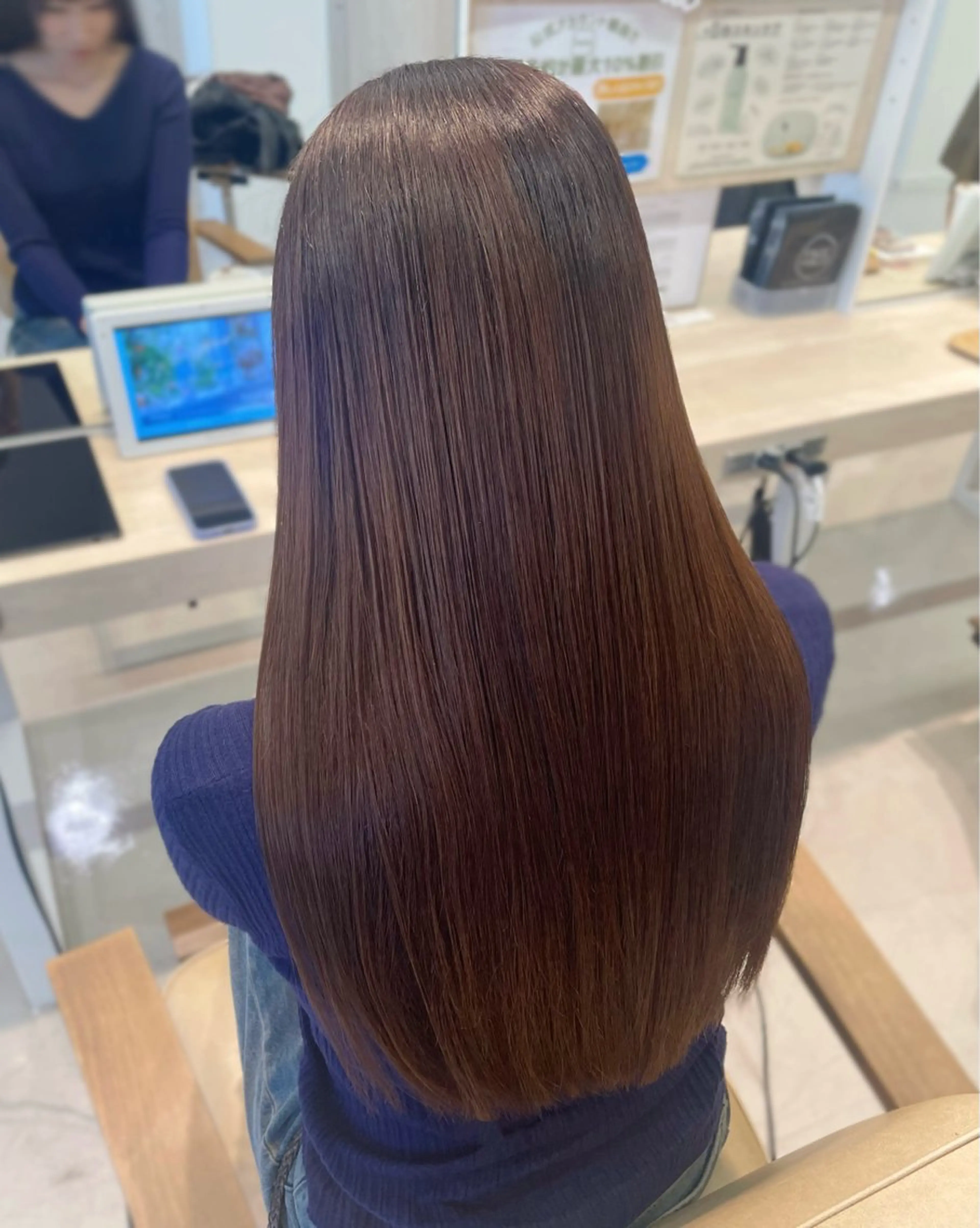 ロング カラー カット ヘアカラー トリートメント かずや🍀/髪質改善 /艶髪カラー/眉毛のヘアスタイル