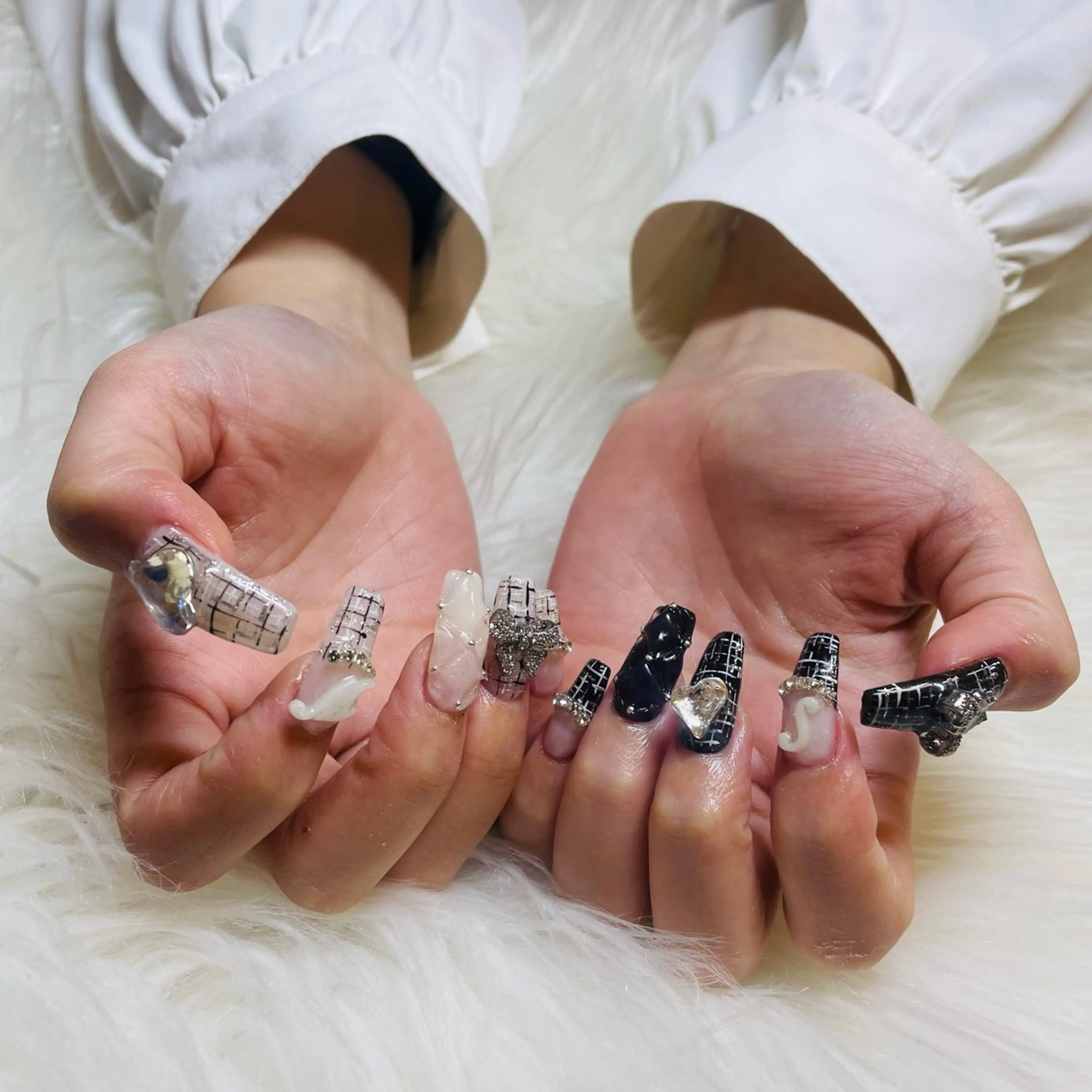 ネイル アートネイル 持ち込み ハンドネイル fleur YUMIのネイルデザイン