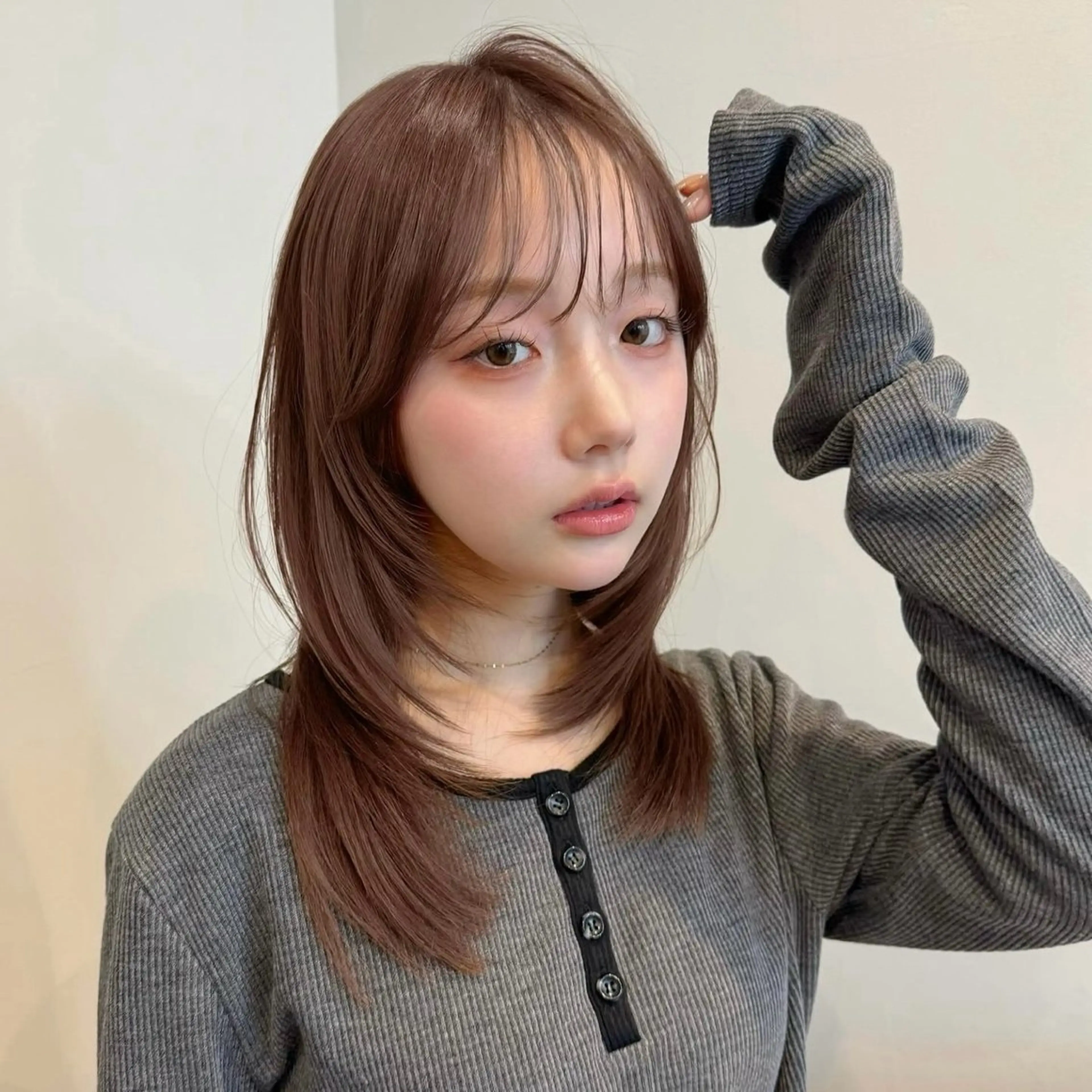 ミディアム レイヤーカット 小顔カット ボブ/メンズ /sora🌙✨️のヘアスタイル